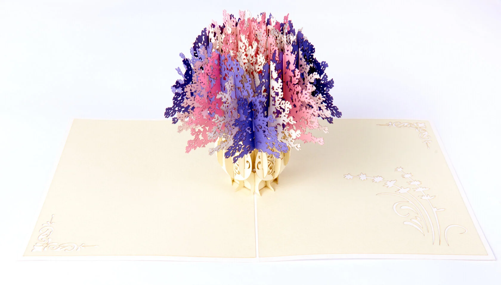 Lavender Pop Up Card (Multiple Colours)