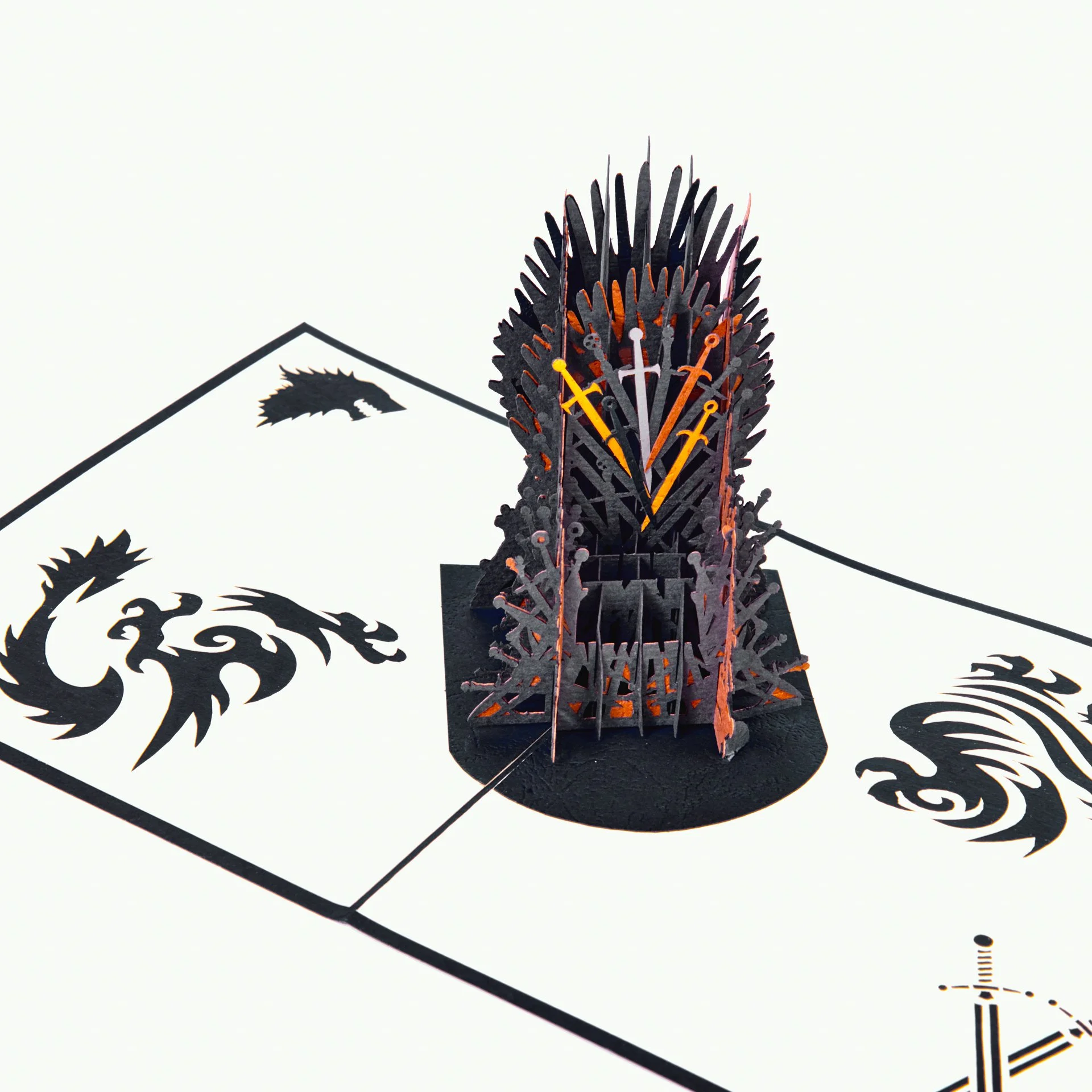The Iron Throne of Game of Thrones Pop Up Card