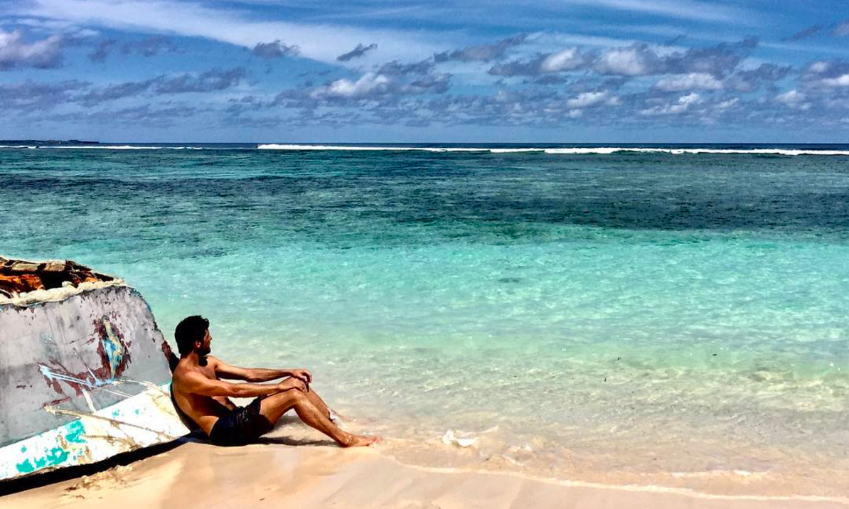 Castaway: Greg contemplating that there could be worse things than a marooned life on Rote! 