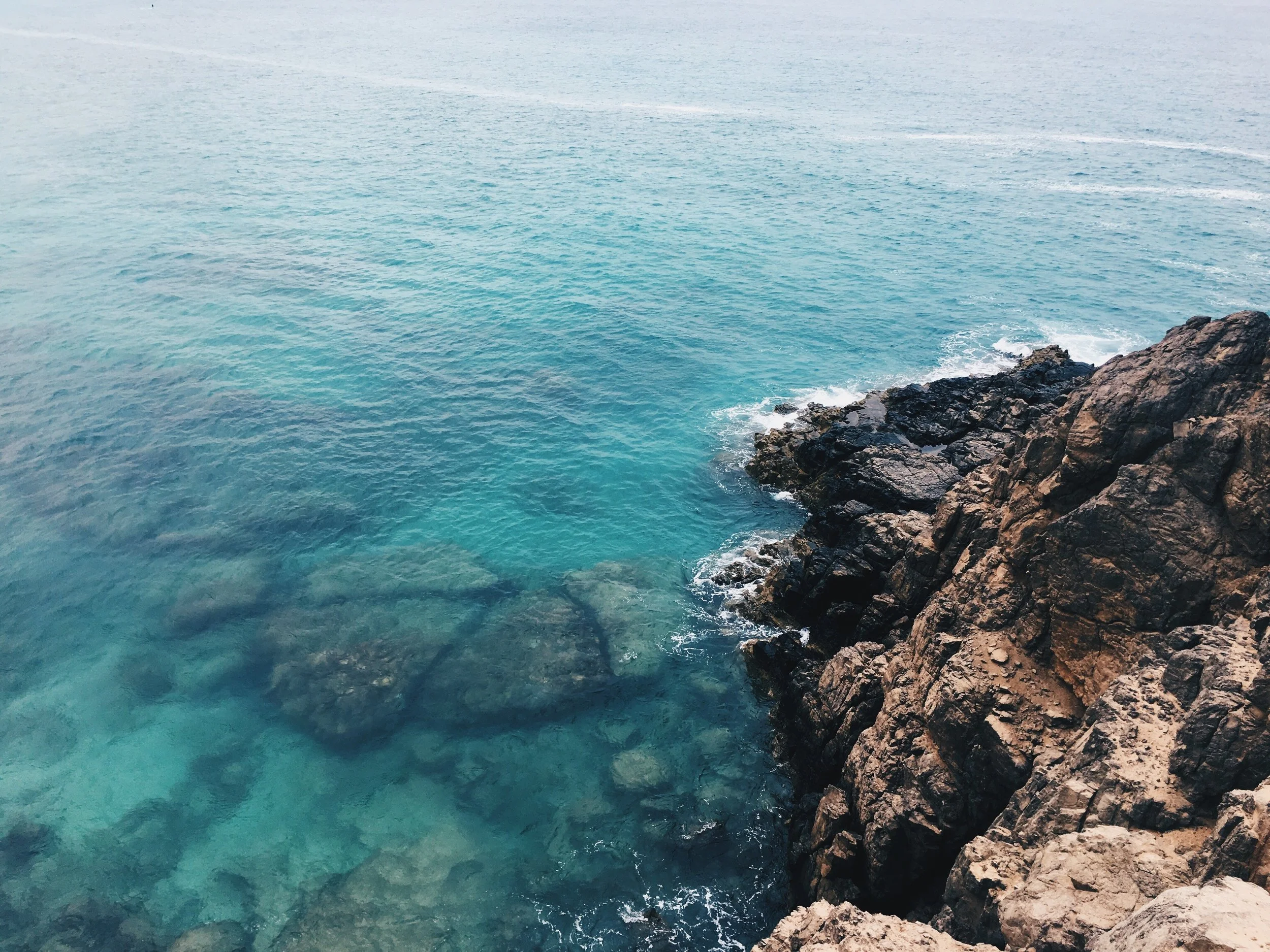 Above: Escape to the sea caves at low tide in Fuerteventura.