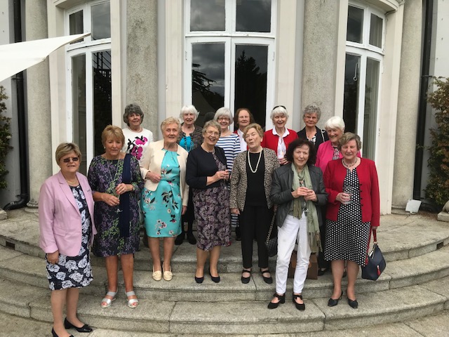 Left to right Beatrice Doran, Barbara Doyle, Maureen Nagle, Sheila Forde, Kathleen Perry, Katherine Duffy, Margot Doyle, Back row left to right Enda O'Leary, Muriel Hunt, Lorna Madigan, Anne O’Sullivan, Patricia Dain, Madeleine O’Sullivan, Marie O’Reilly.