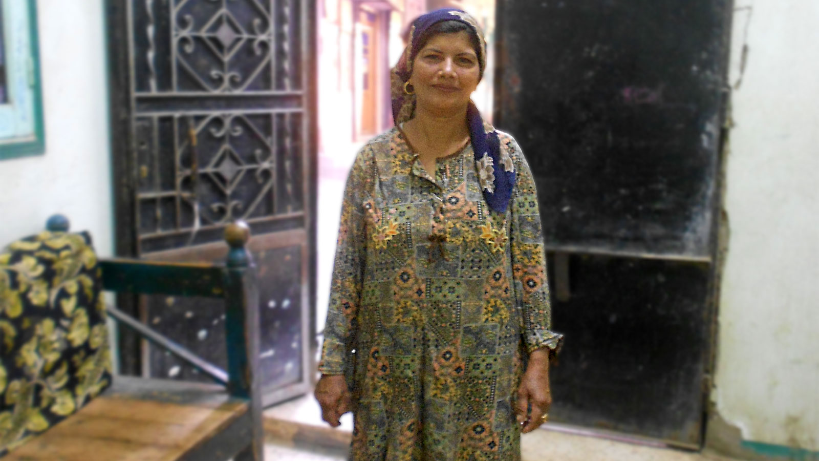 Nadia Gamal at her home in the Upper Egyptian governorate of Minya. Photo: Menna A. Farouk