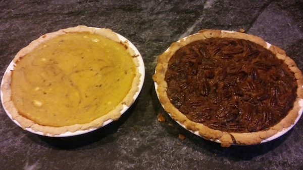 Sending out virtual pies, especially to my son out in Utah who can't make it home for Thanksgiving. Not the prettiest, but well-intentioned!