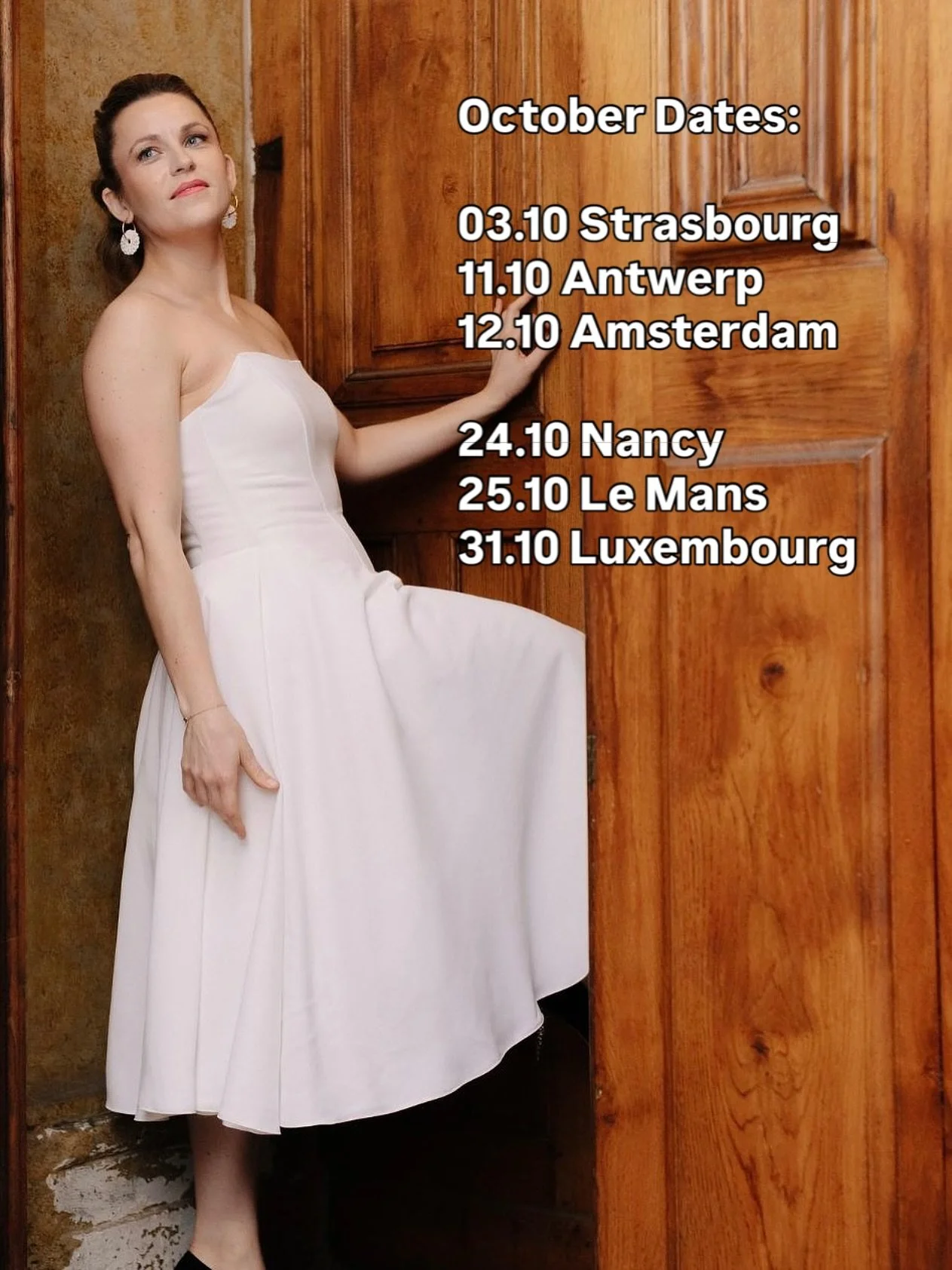 ✨ OCTOBER TOUR DATES ARE HERE! ✨ This month I&rsquo;m so excited to play in some magical cities and share the music with you all.

🎹 Tour Stops: 03.10 Strasbourg 11.10 Antwerp 12.10 Amsterdam 24.10 Nancy 25.10 Le Mans 31.10 Luxembourg

💌 Want to jo