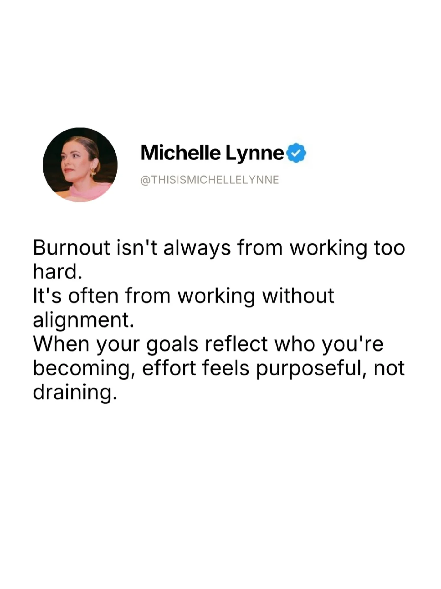 Follow @thisismichellelynne for more musician advice!
Burnout isn&rsquo;t always about doing too much. Sometimes it&rsquo;s about doing things that no longer align with who you&rsquo;re becoming.
When your goals reflect your values, your growth, and 