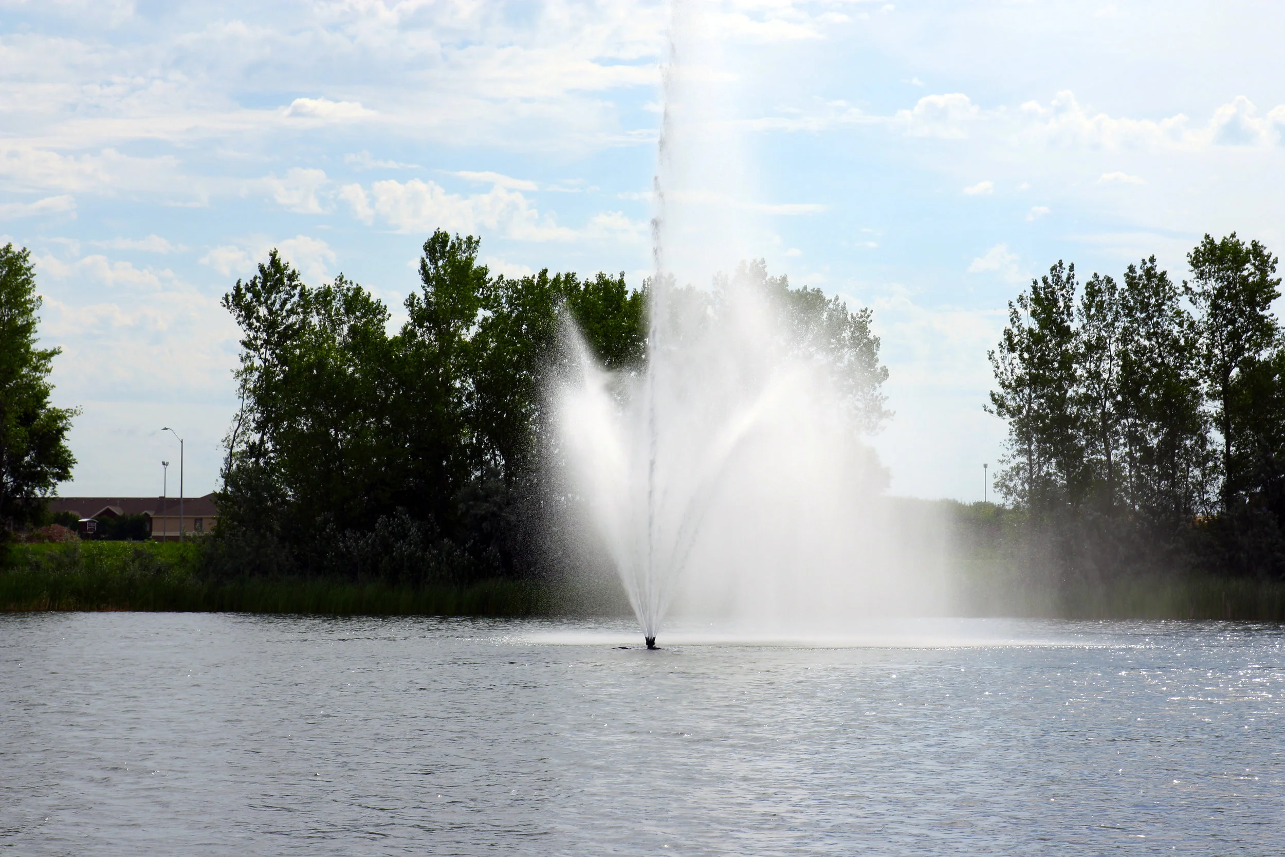 Fountain added to Lake Lorraine