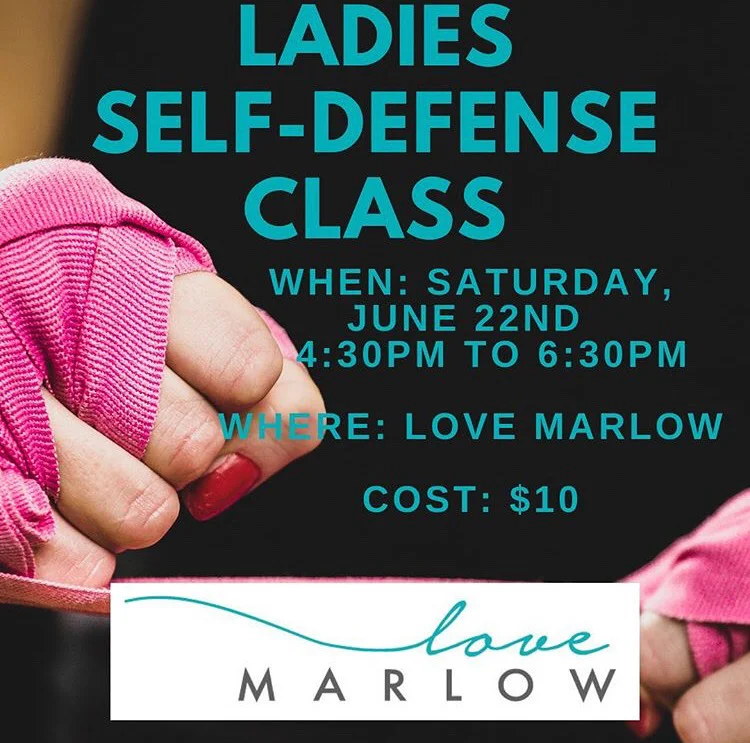 Love Marlow to host self-defense class