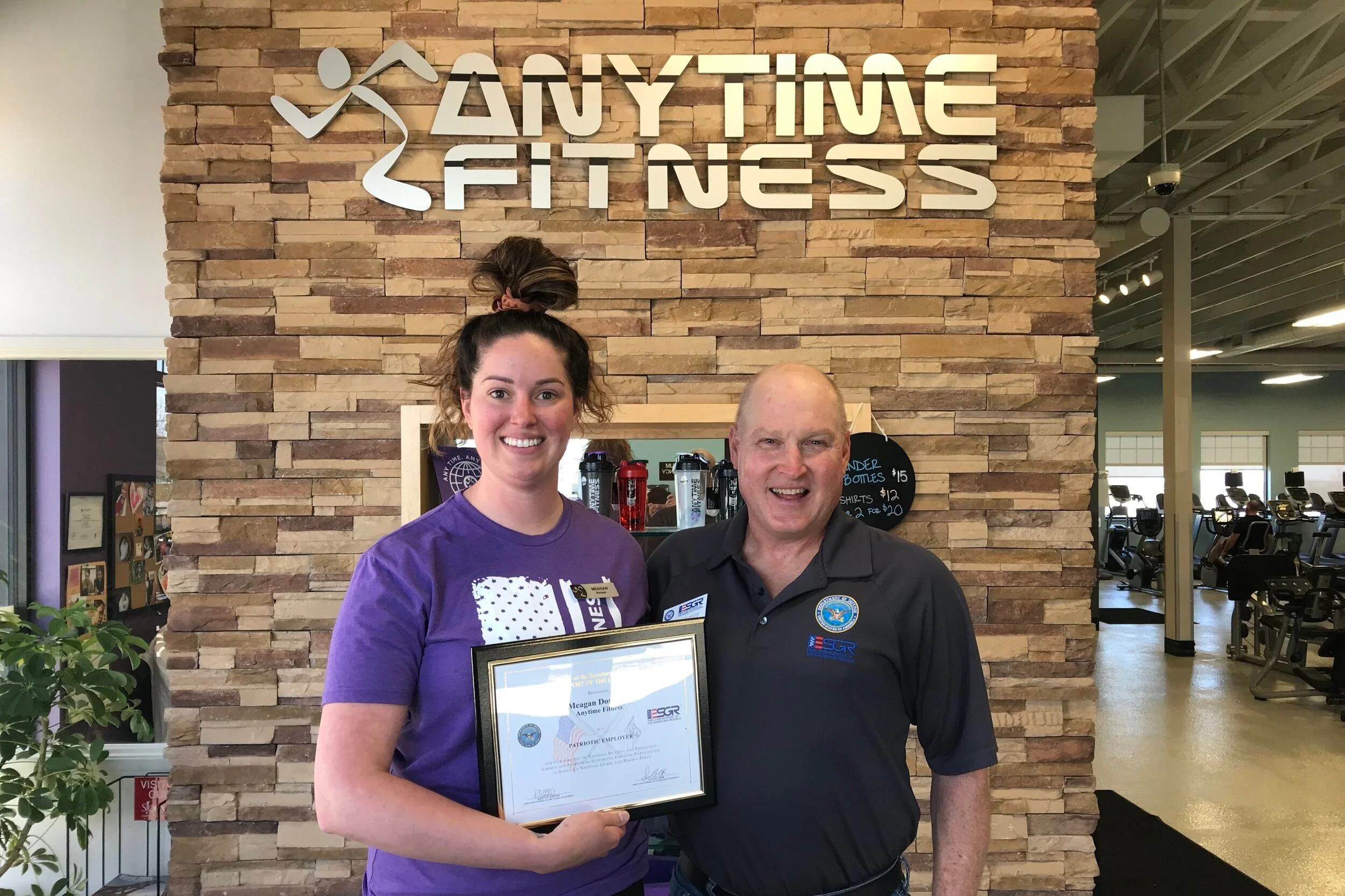 Anytime Fitness regional manager receives ESGR Award