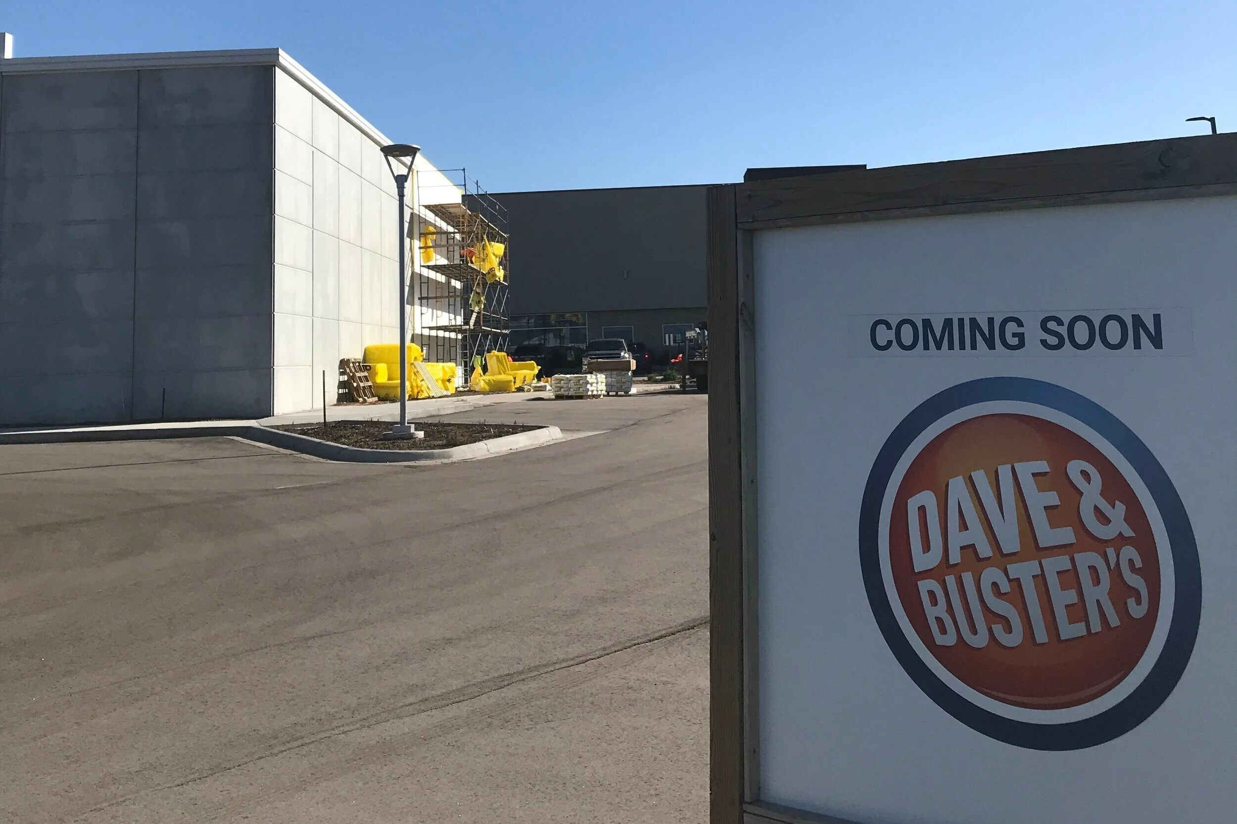 Work begins again at Dave &amp; Buster's