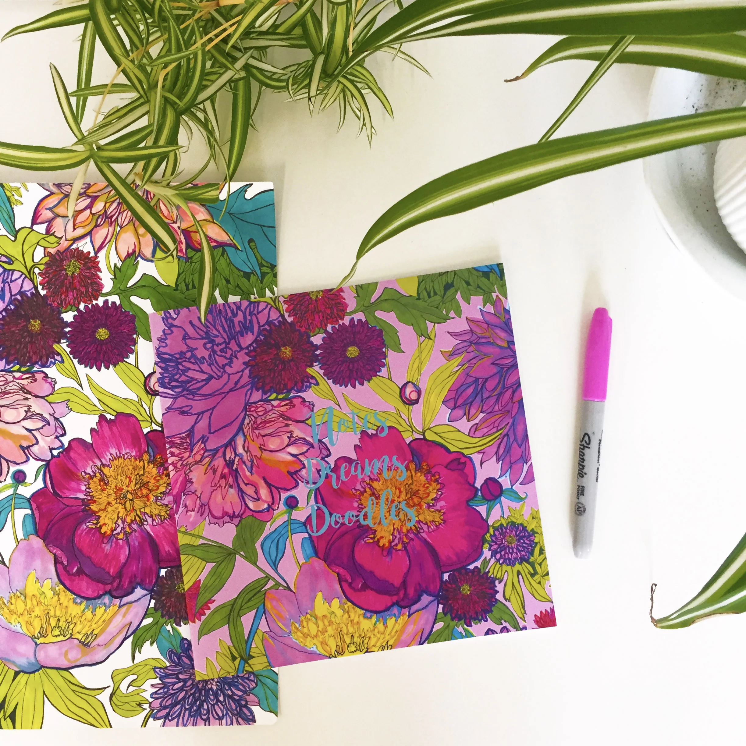 Peony Pattern Notebook Image 2.jpg