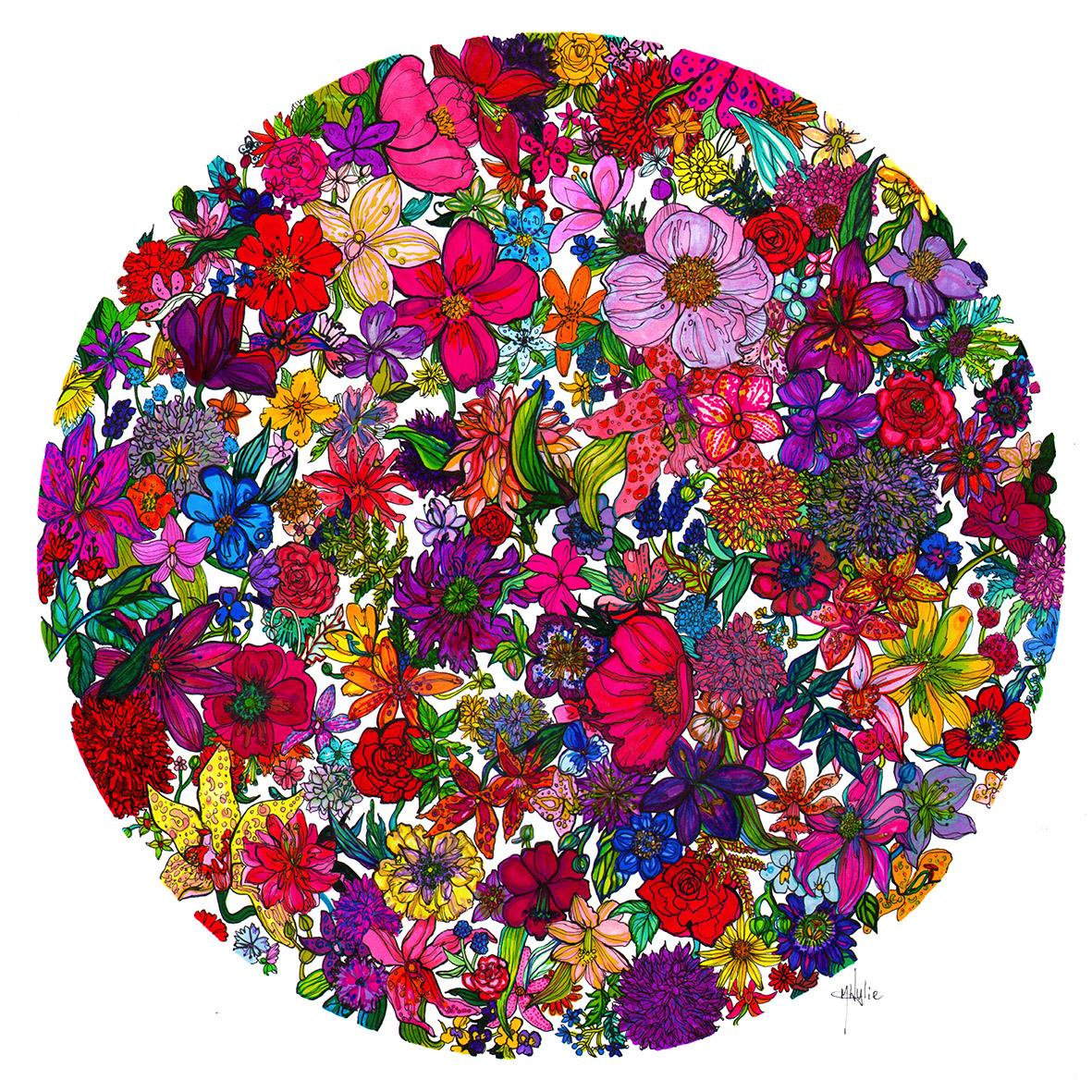 Vintage Petals Spring Giclée Print