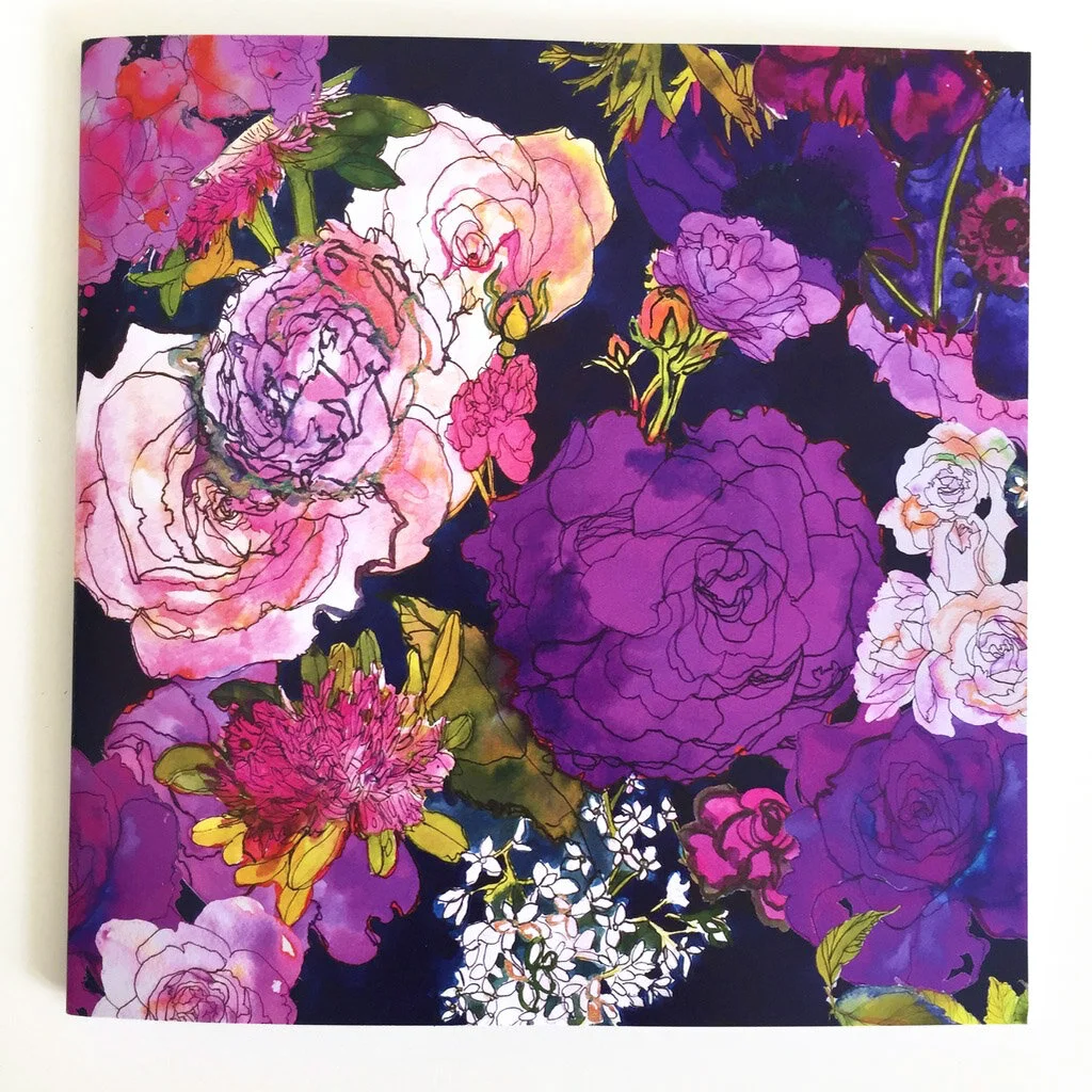 You Promised Me Roses Purple Square Notebook