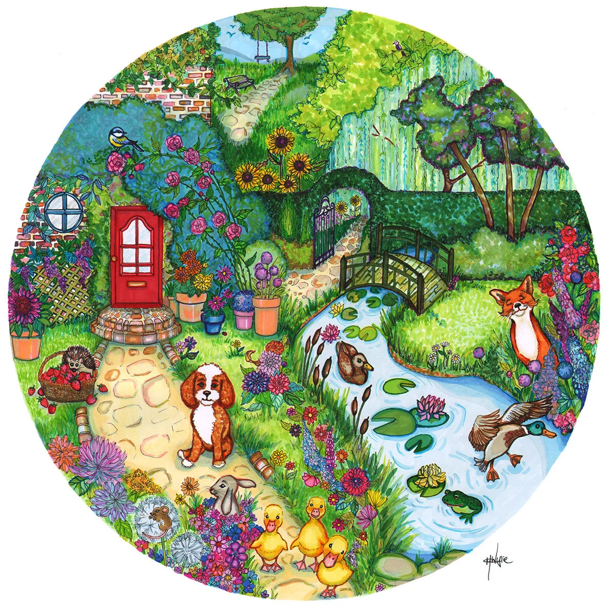 Country Garden Giclée Print