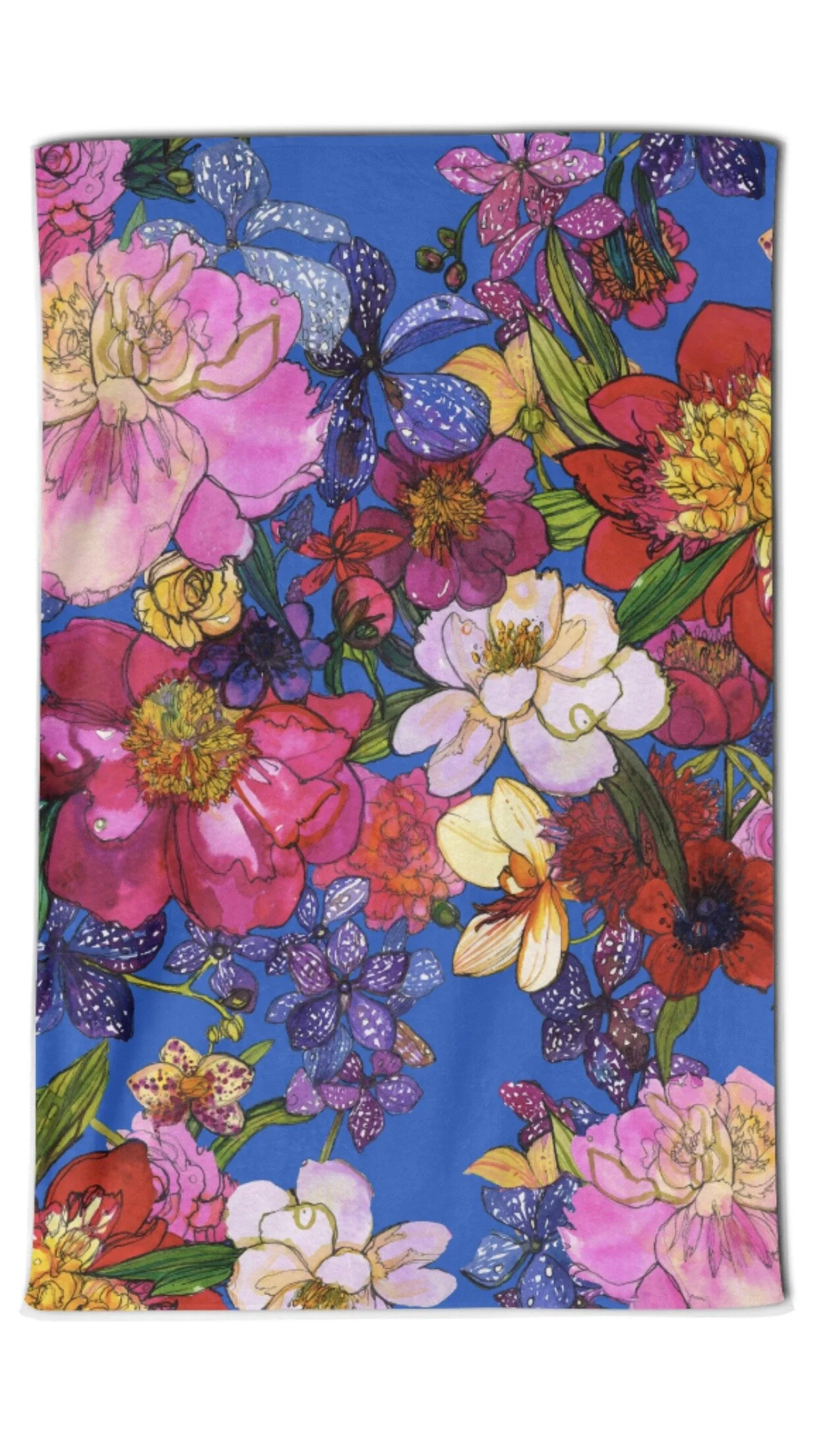 Rosie's Blooms Tea Towel