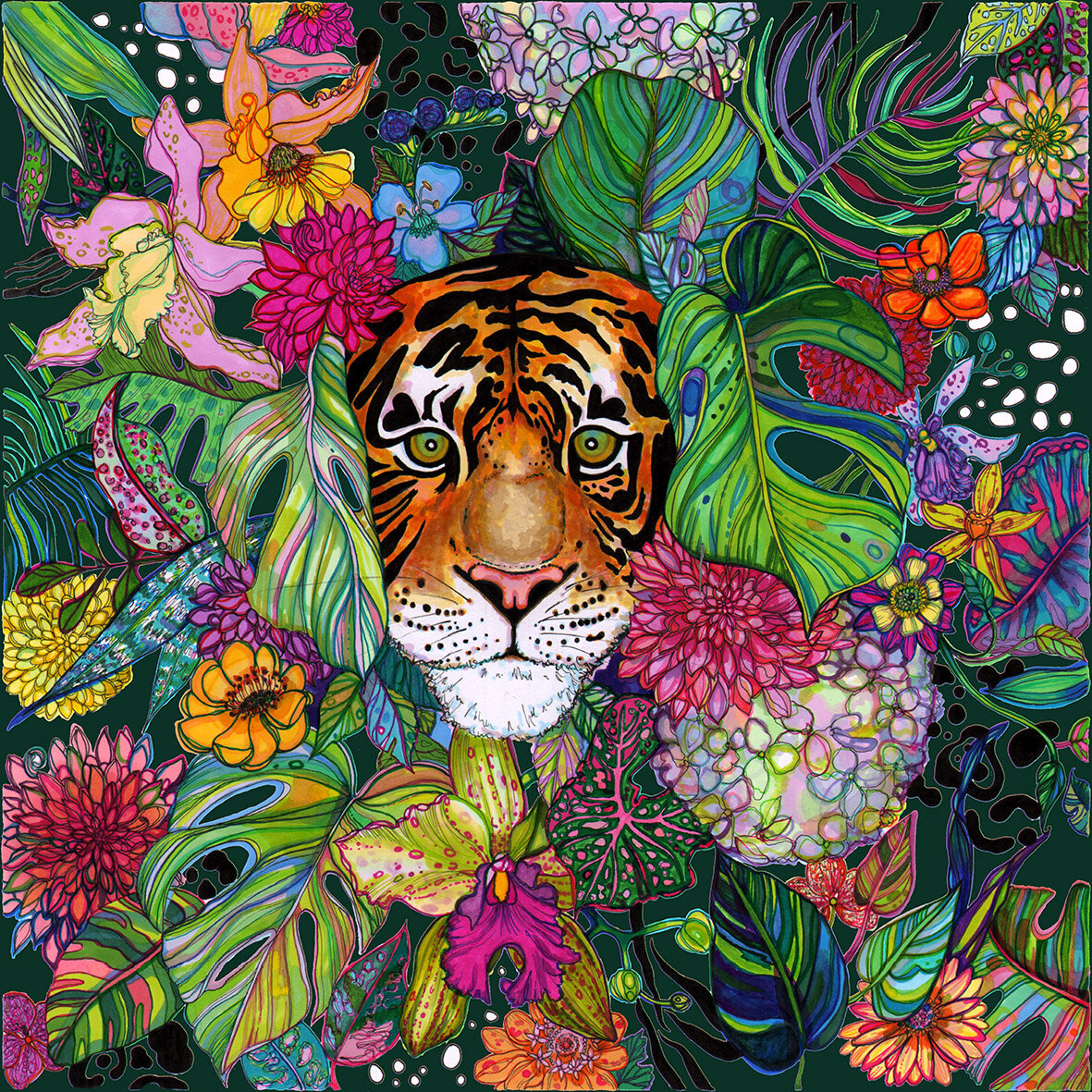 Jungle Tiger Giclée Print