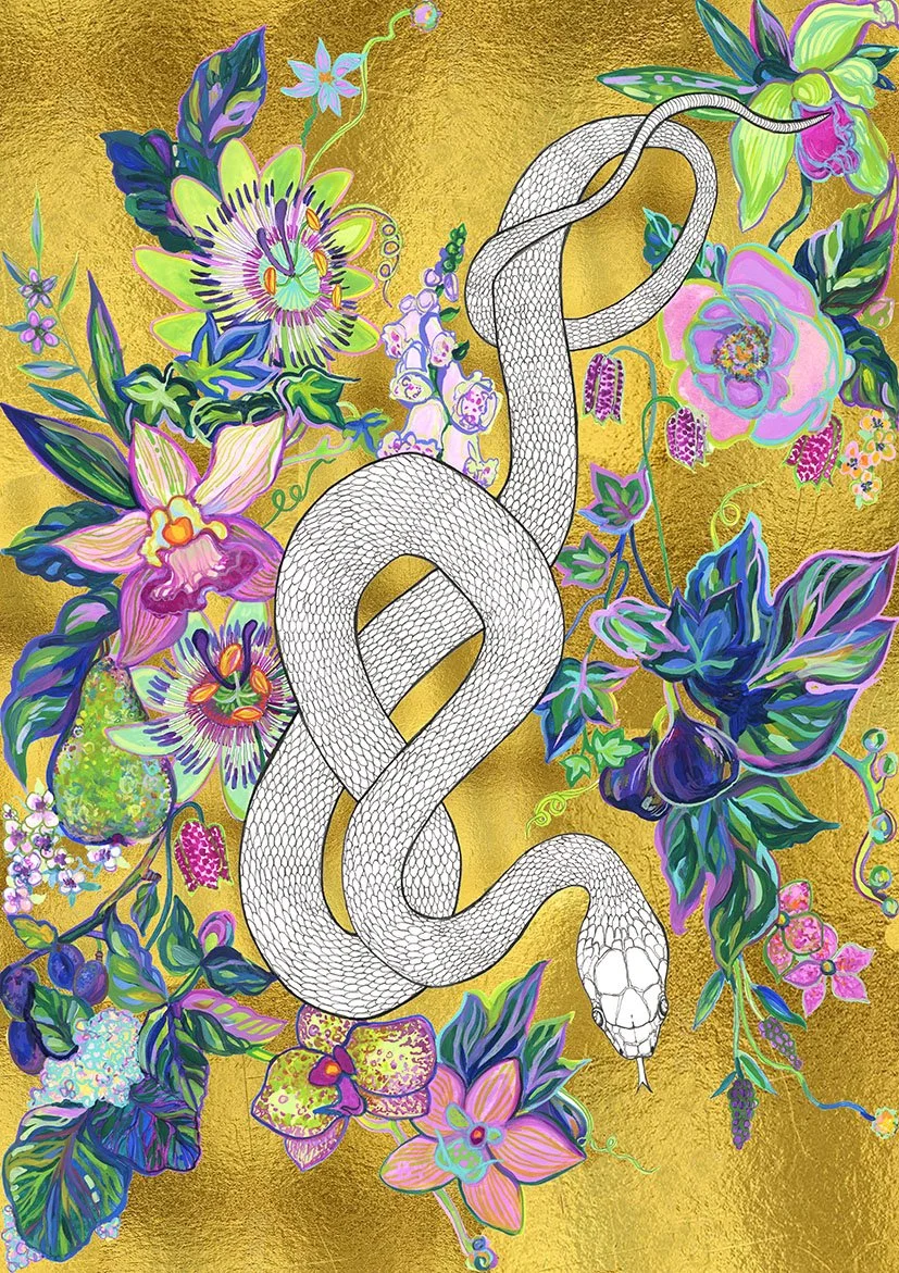 Gold Serpent Giclée Print