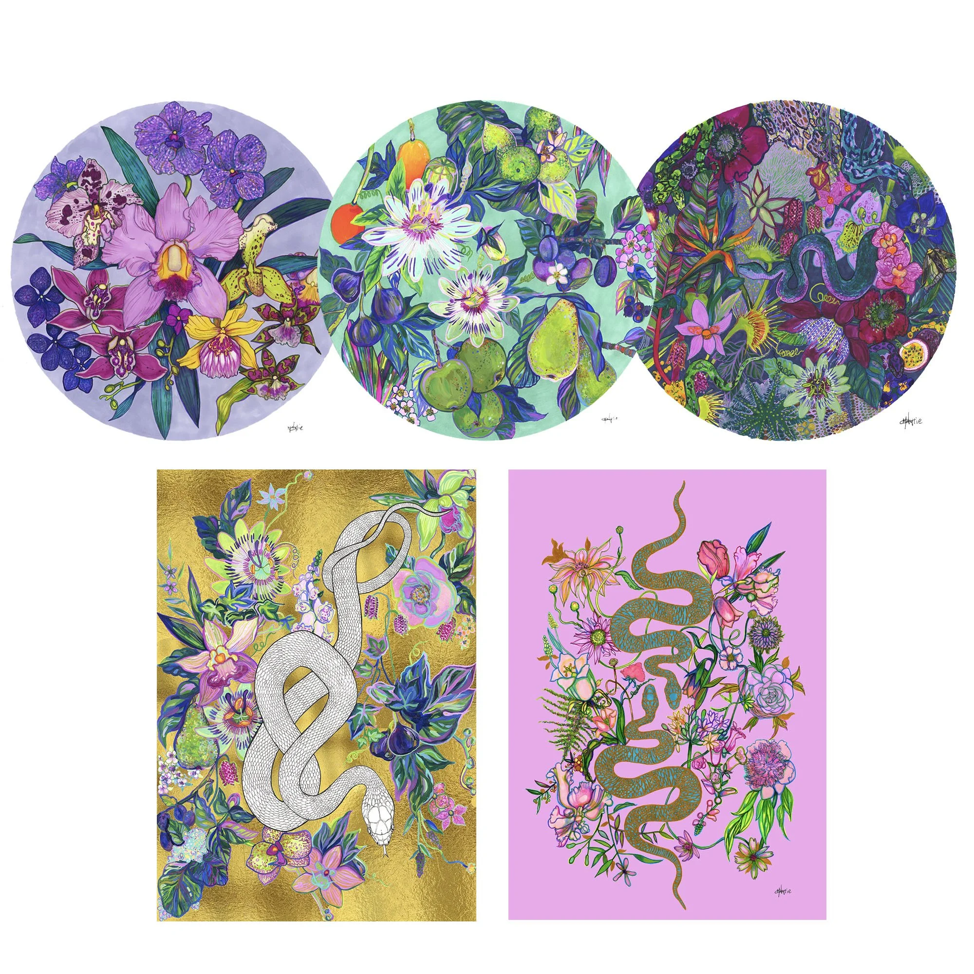 Garden of Eden Full Collection of Giclée Prints