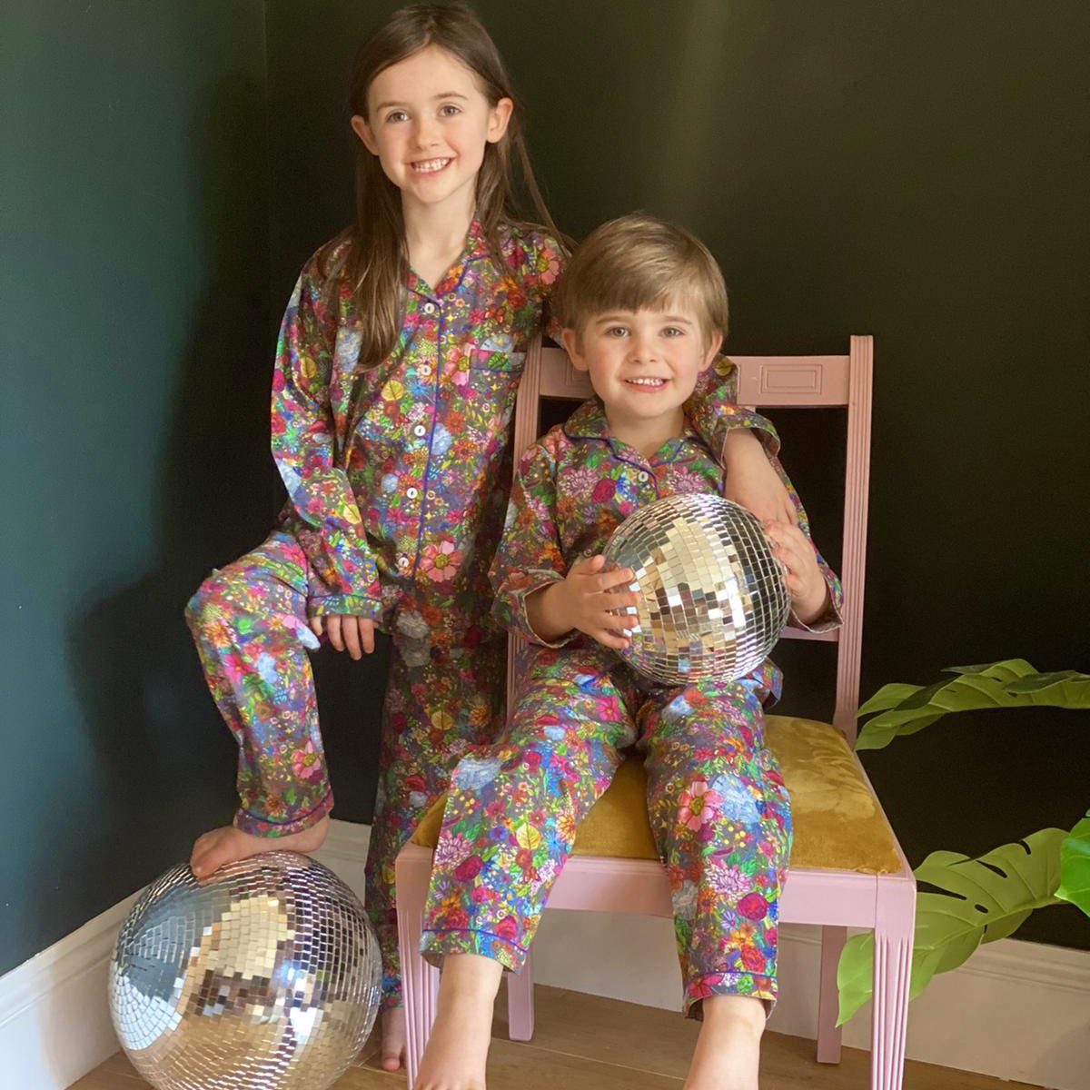 Lola+Blake Floral Disco Pyjamas