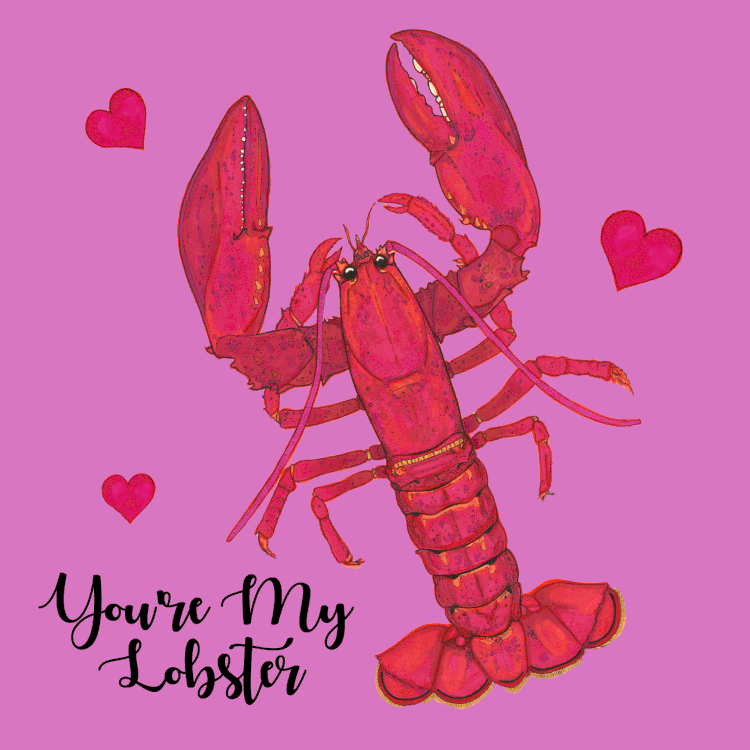 Lobster Animation Hand Drawn by Botanical Illustrator Marcella Wylie