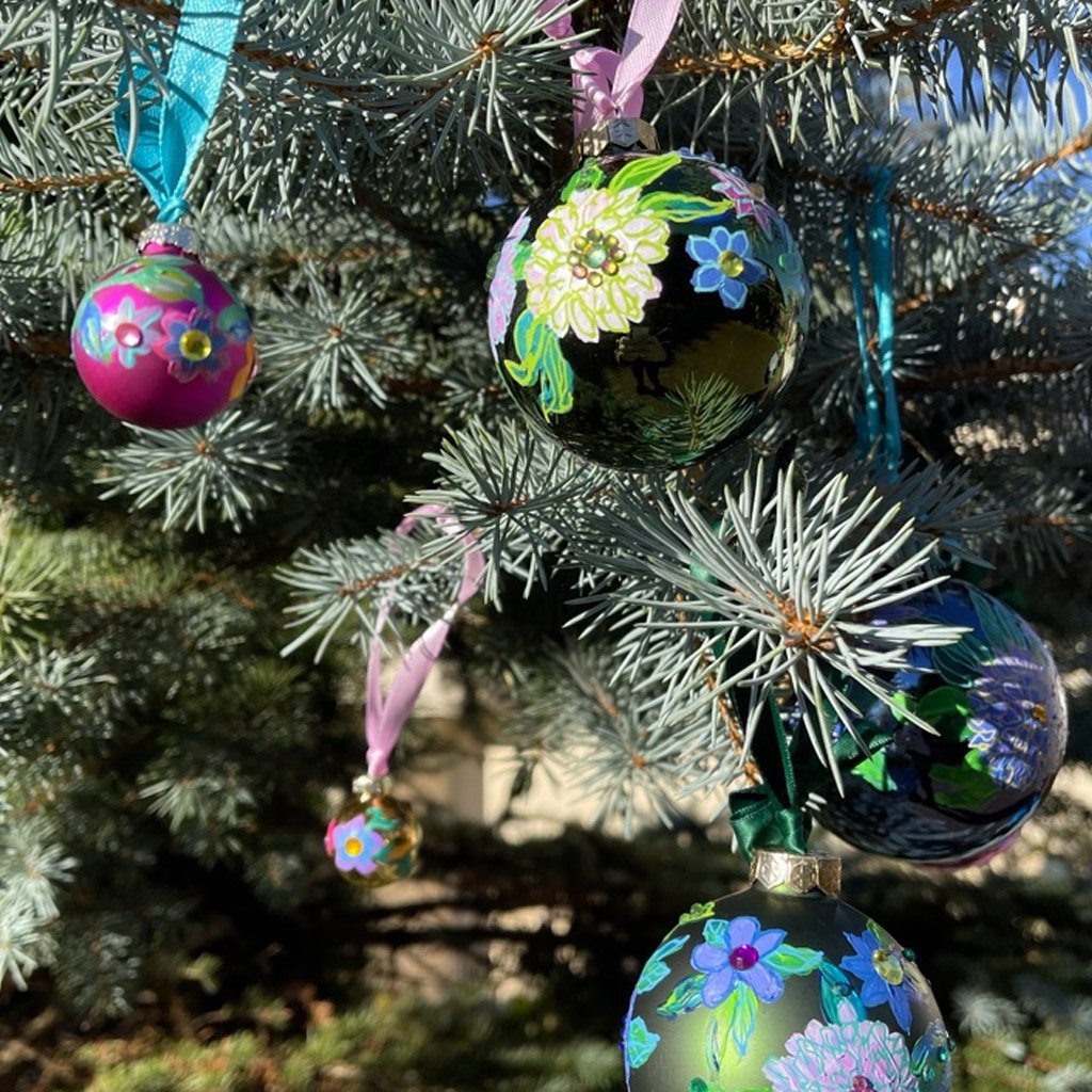 Floral Christmas baubles by Marcella Wylie.jpg