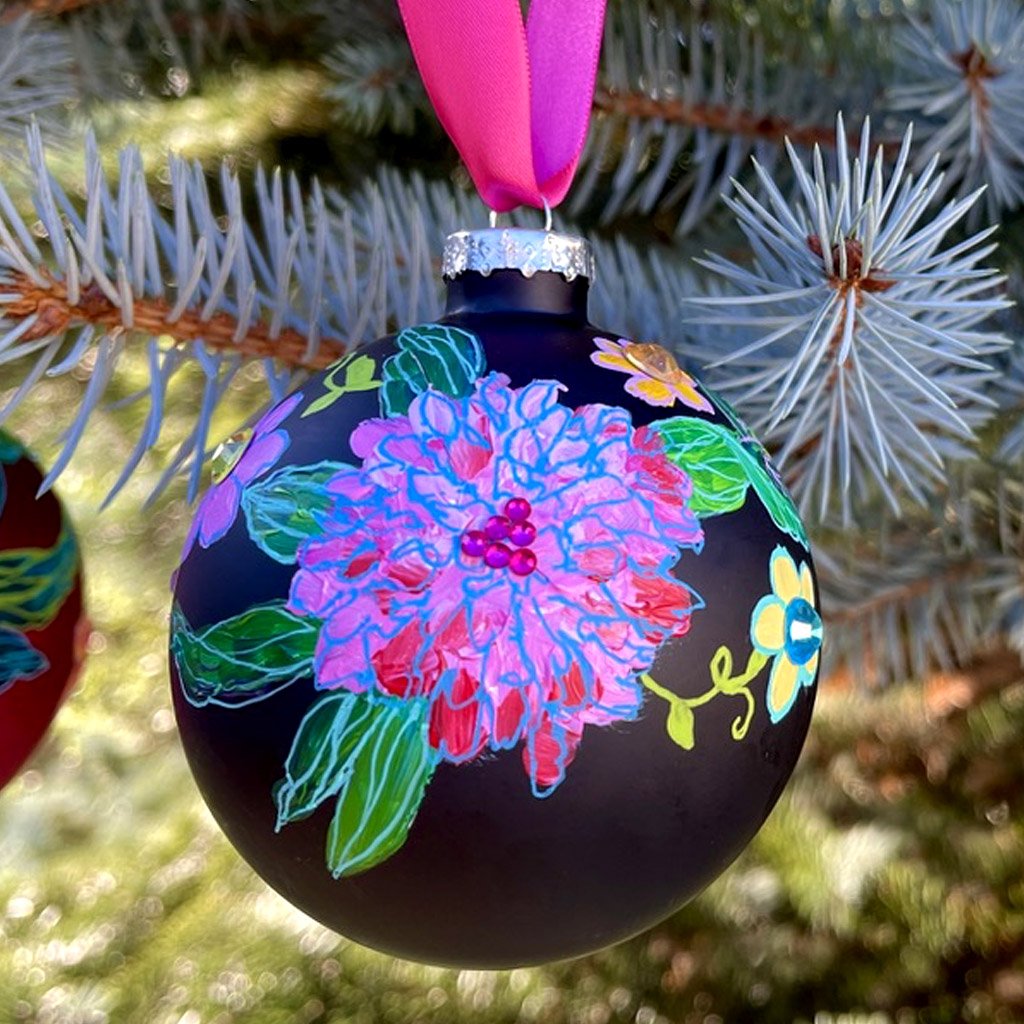 Floral Christmas bauble by Marcella Wylie.jpg