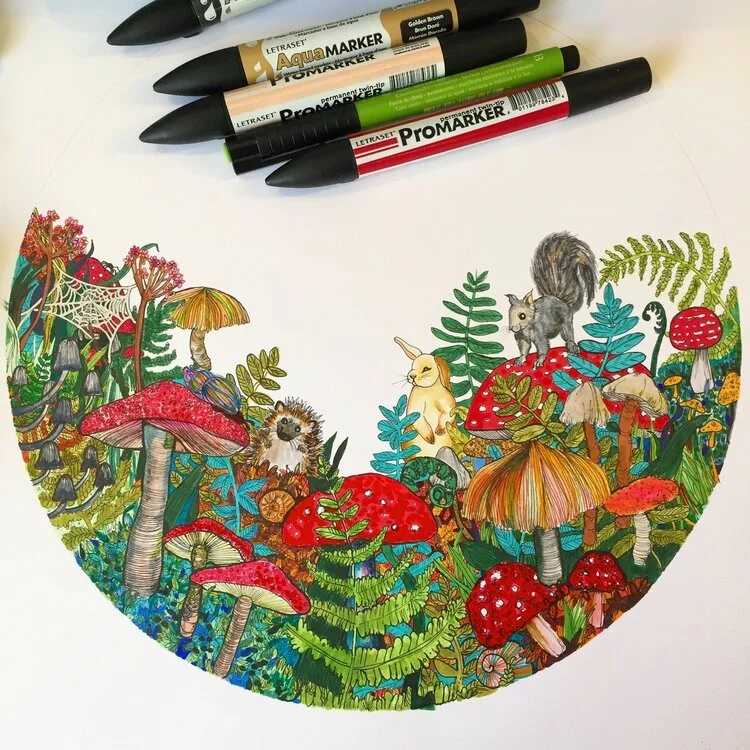 British Animal Hand Drawn Illustration by Botanical Illustrator Marcella Wylie.jpg