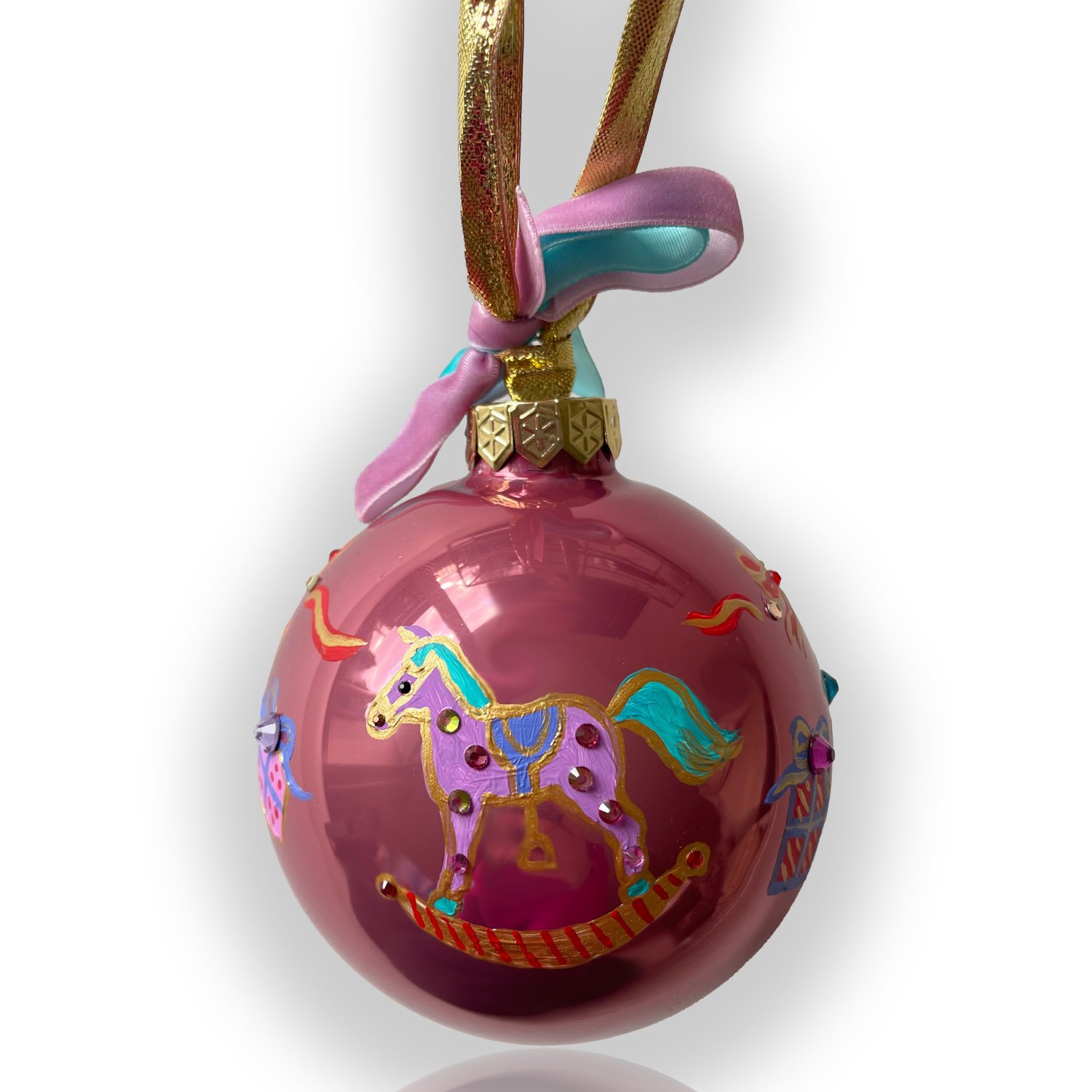 Rocking Horse Hand Painted Bauble 3.jpg