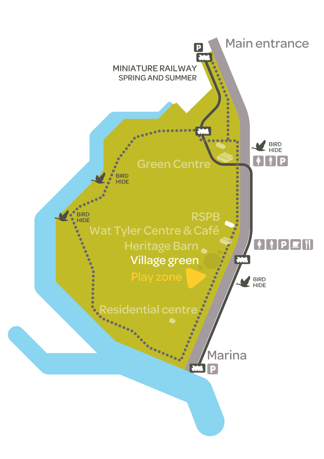 Arts Labyrinth activities are usually based in Holly Cottage opposite the Village Green. Parking at the Wat Tyler Centre is free.