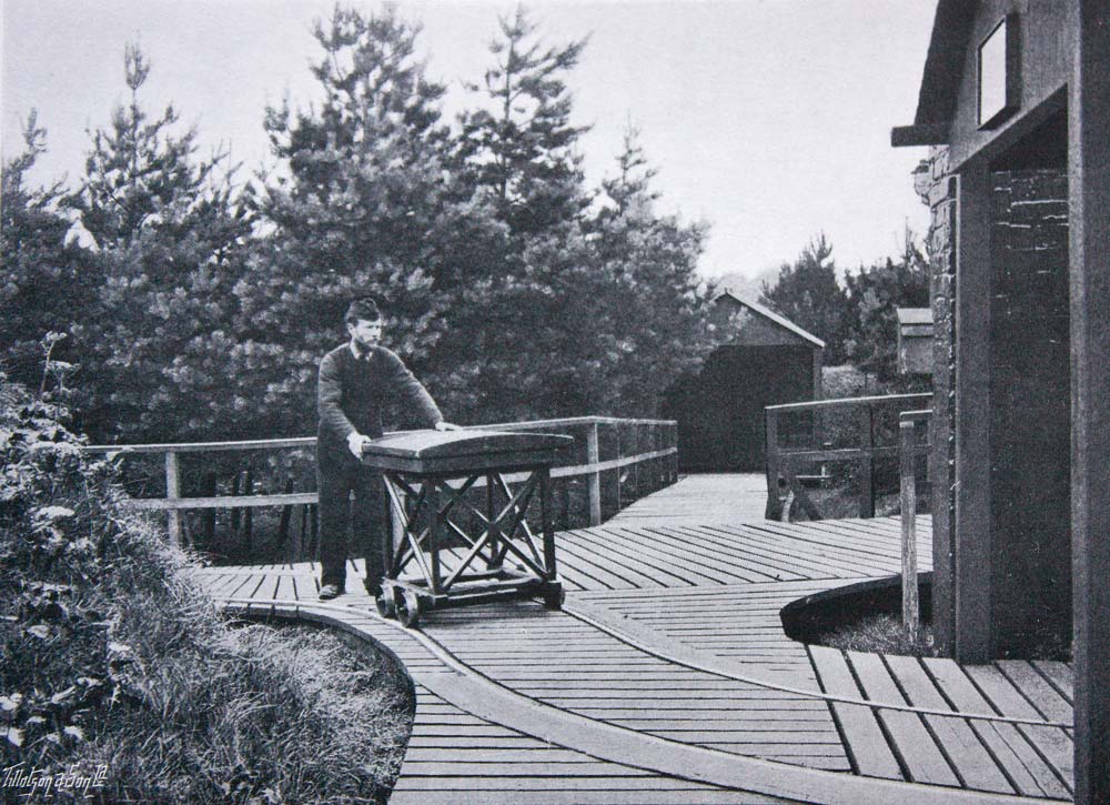 Tracks were laid to eliminate bumps 