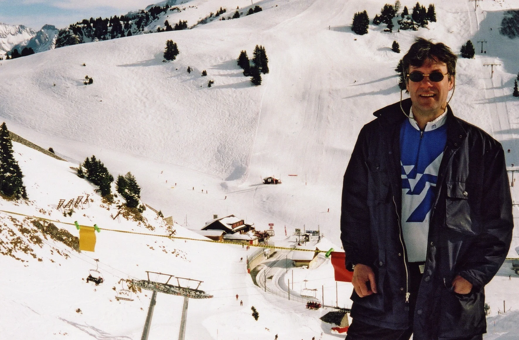 Simon has been selling ski properties in the Swiss Alps for over 30 years. Simon in Villars 1986.