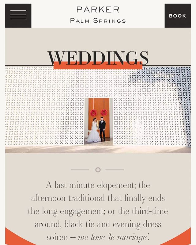 Ok bragging time...Josh's photo is featured on the brand new @parkerpalmsprings website for their #wedding gallery woohoo! It is one of our most favorite places to photograph and we love having such an amazing working relationship with this hotel for