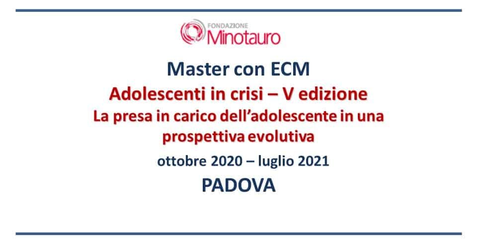 ULTIMI POSTI DISPONIBILI per Master ADOLESCENTI IN CRISI 2020-21