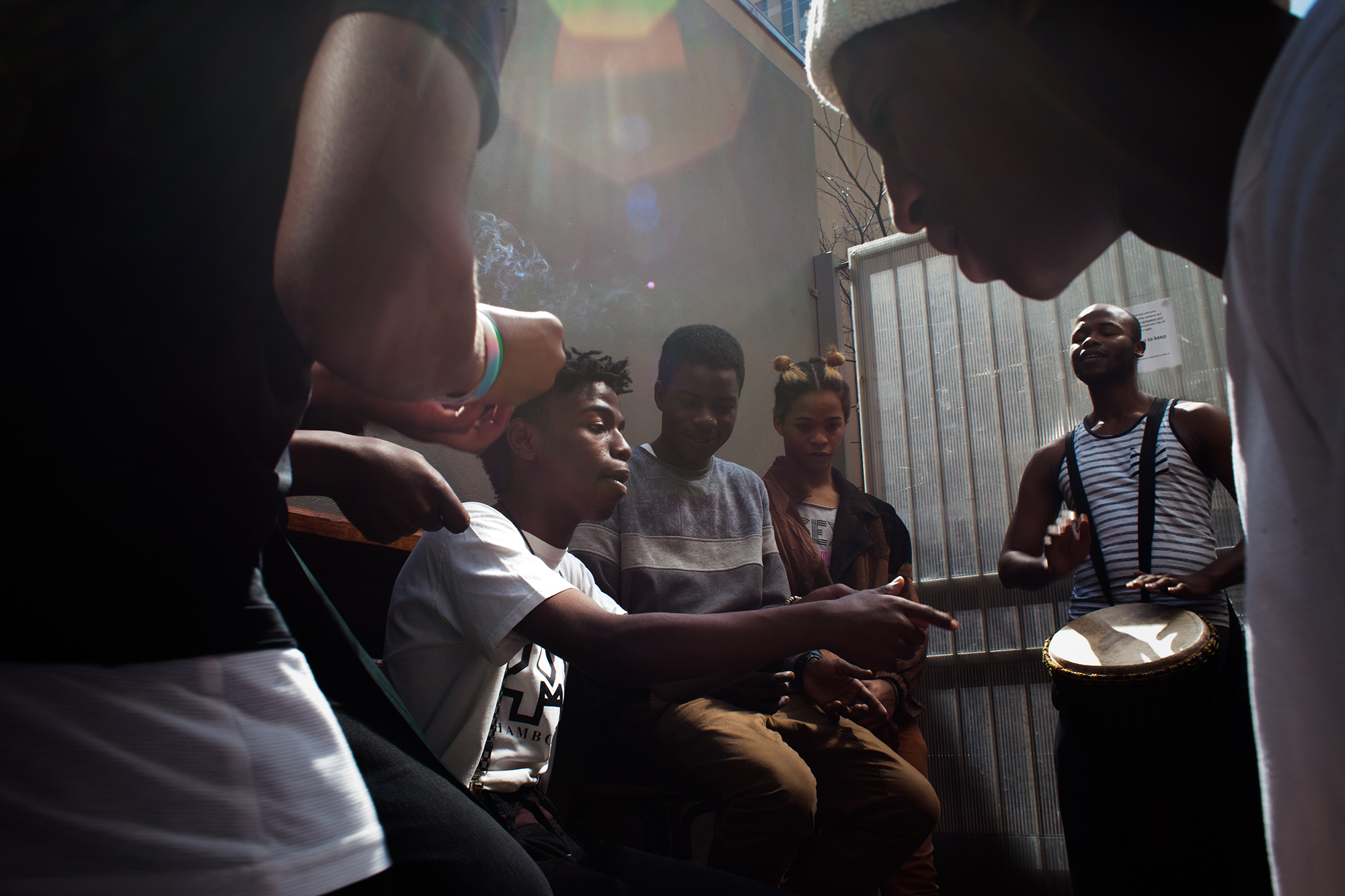 Cypher in Johannesburg student club. 2014.jpg
