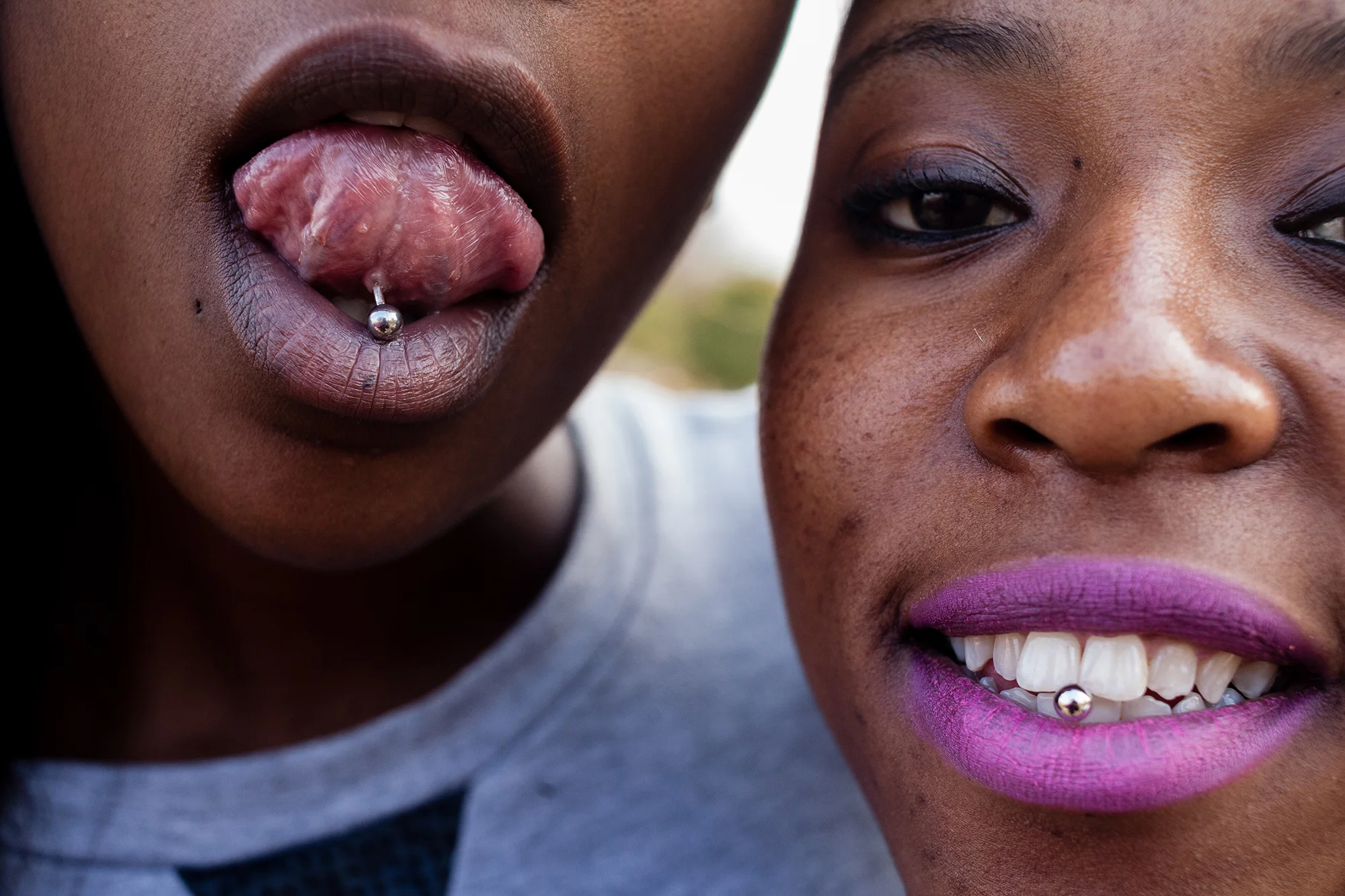 They said its a school thing to have tongue rings. Soweto.2014.jpg