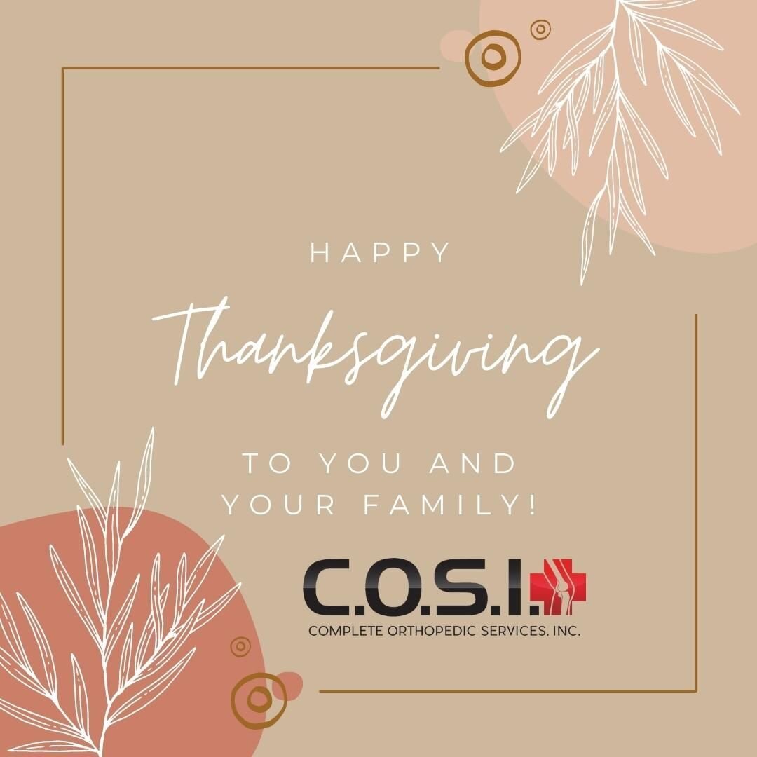 Wishing you a Happy Thanksgiving from the COSI Team!