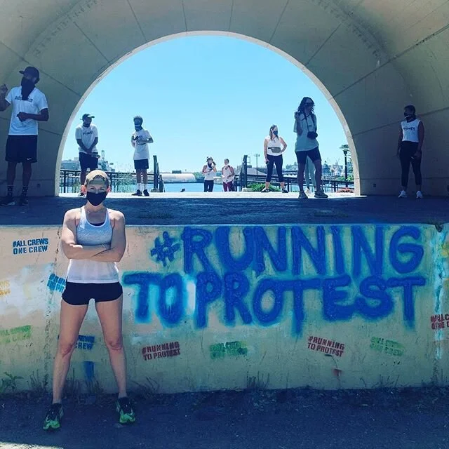 Thank you @thatcoffeyboy for bringing us together today, and sharing stories that deserve to be heard. Runners show up. We do hard things. We aren&rsquo;t afraid to put in the work. 🖤 White friends, we didn&rsquo;t start it, but we can help finish i