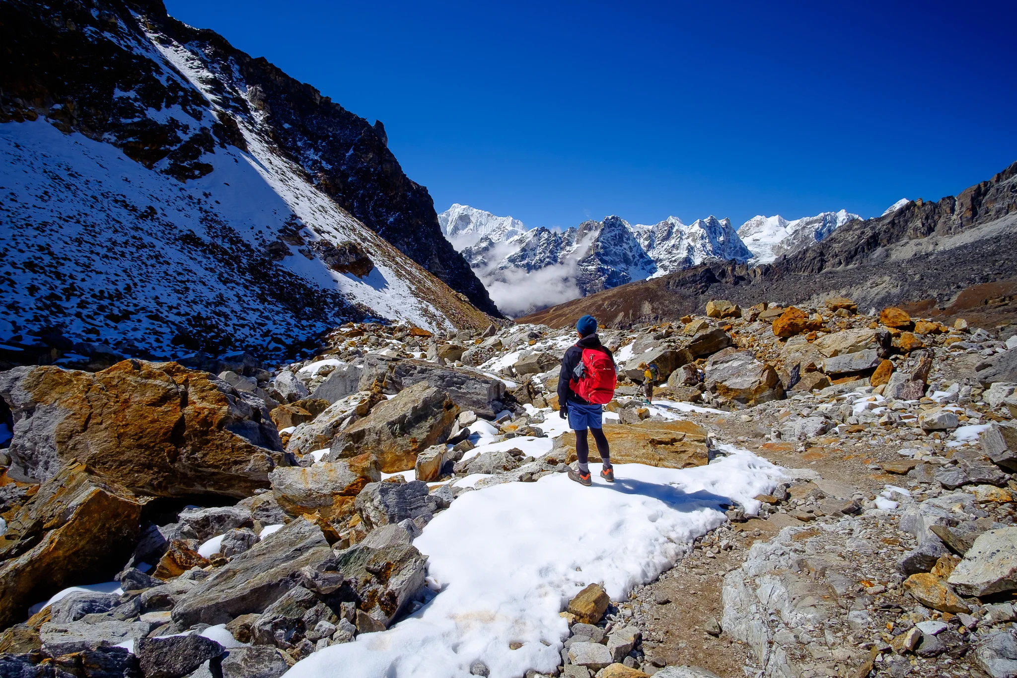 Bo, who have already trekked in the Himalayas twice before, still in awe with the mountains it seems~