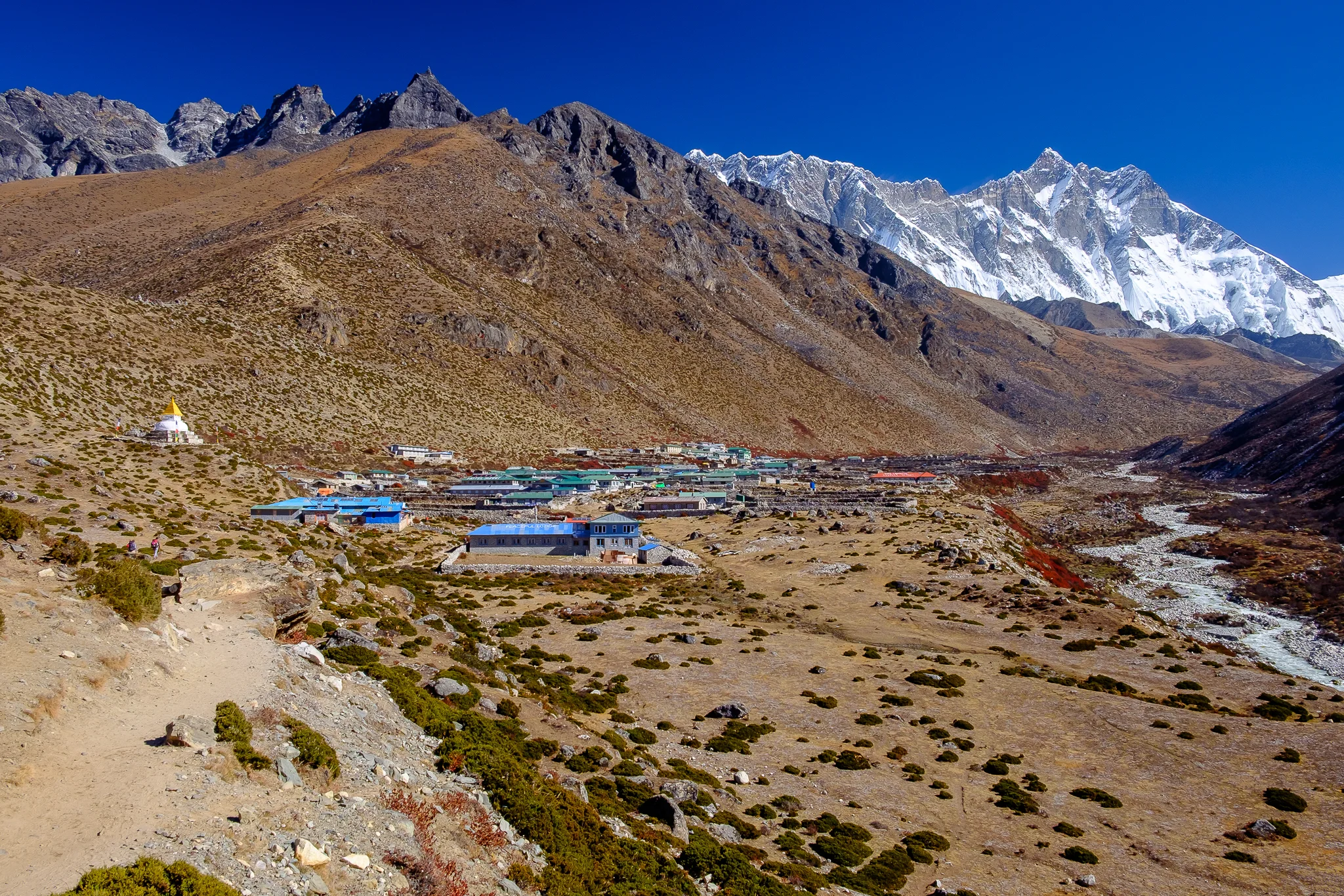 Leaving Dingboche