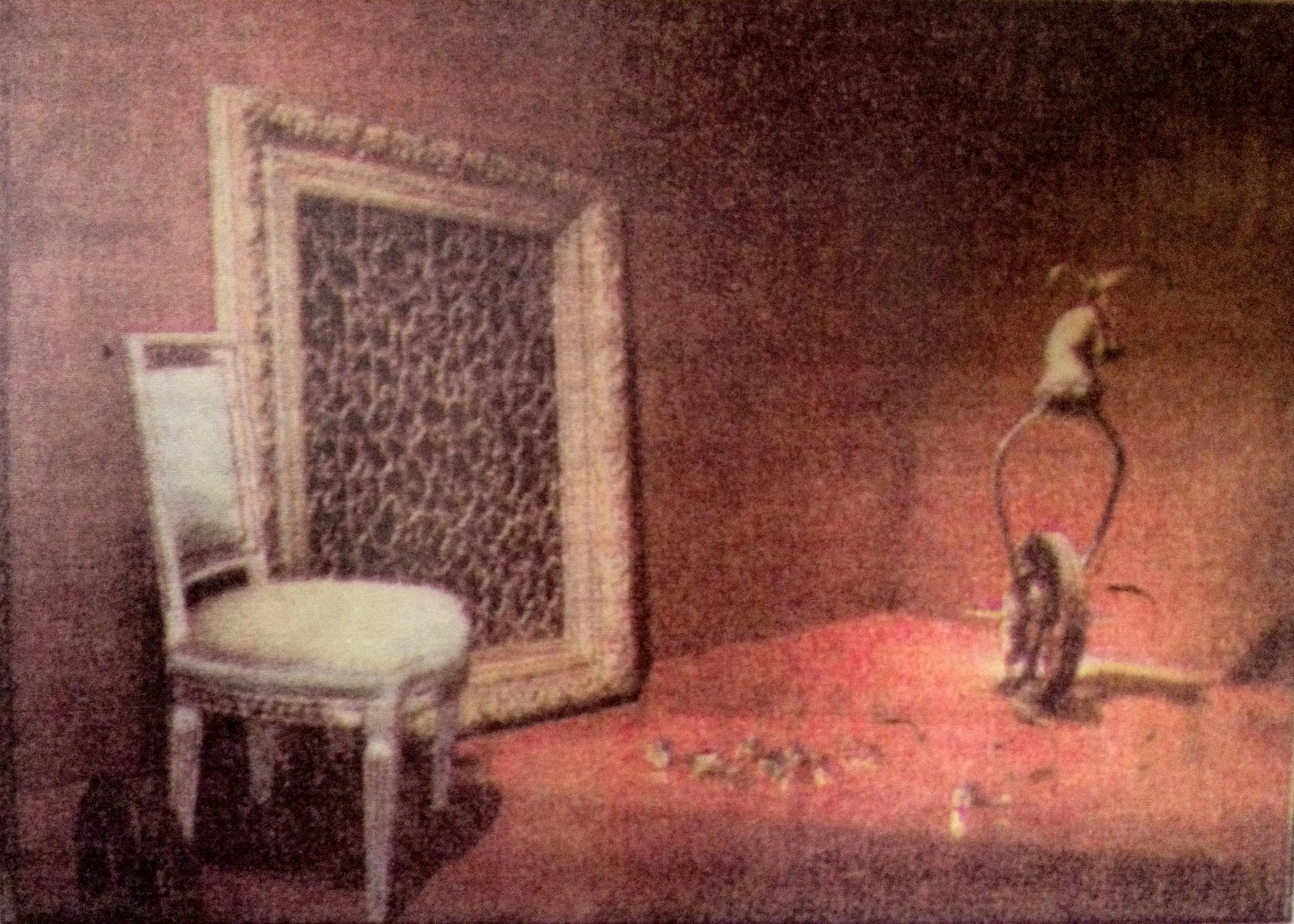  Installation red room, "&nbsp;Ut pictura poesis " Robert McClain Gallery, Chip Briscoe 