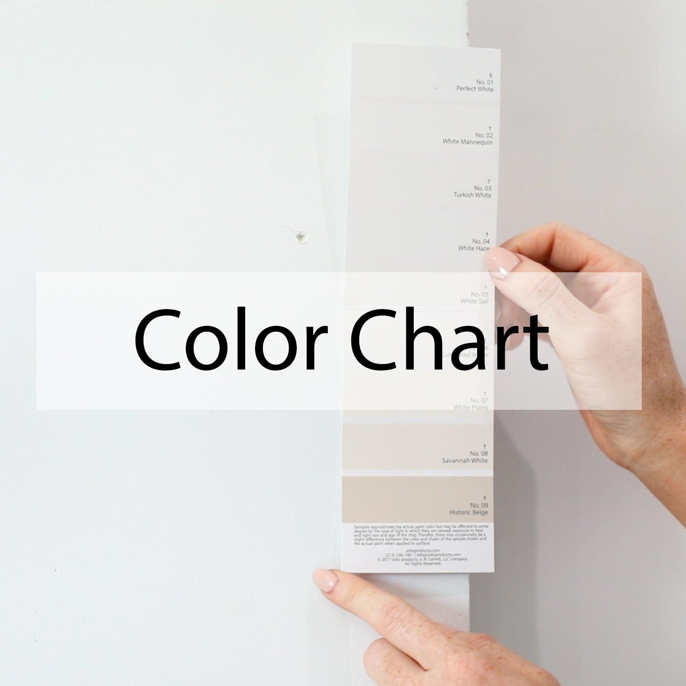 Touch Up Paint Color Chart
