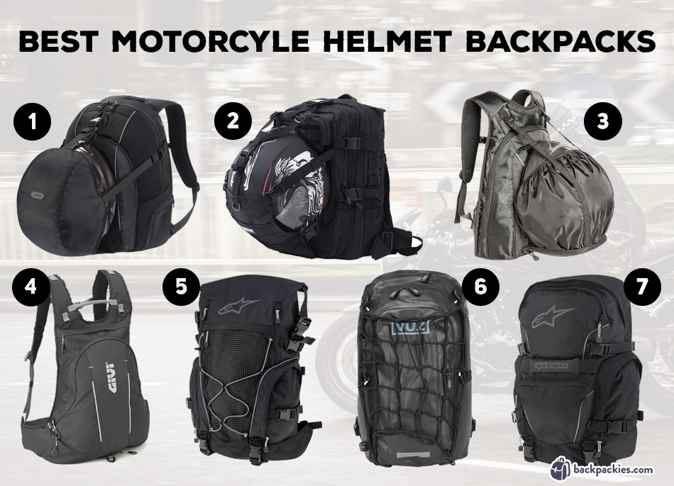 Motorcycle Cycling Helmet Backpack Riding Racing Helmet Holder Backpack for men women Large Capacity / Waterproof / Multi-functional / Reusable Black