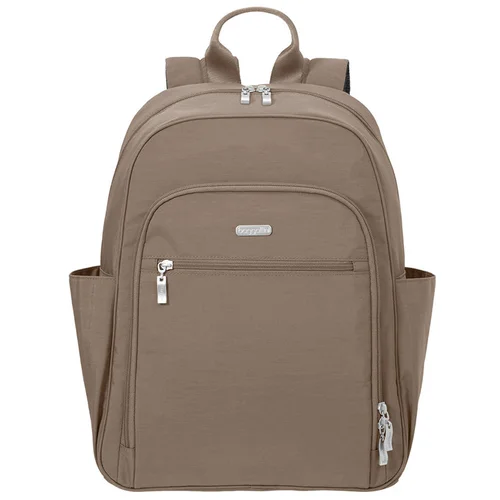 baggallini essential laptop backpack with rfid messenger bag Baggallini Essential Laptop Backpack