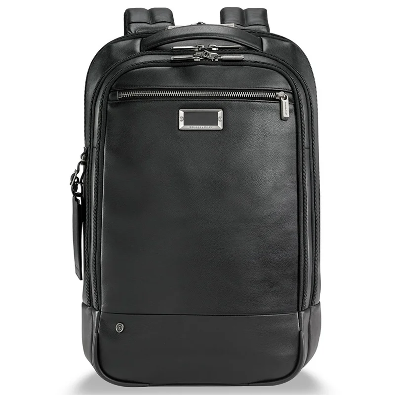 Briggs &amp; Riley Leather Medium Backpack