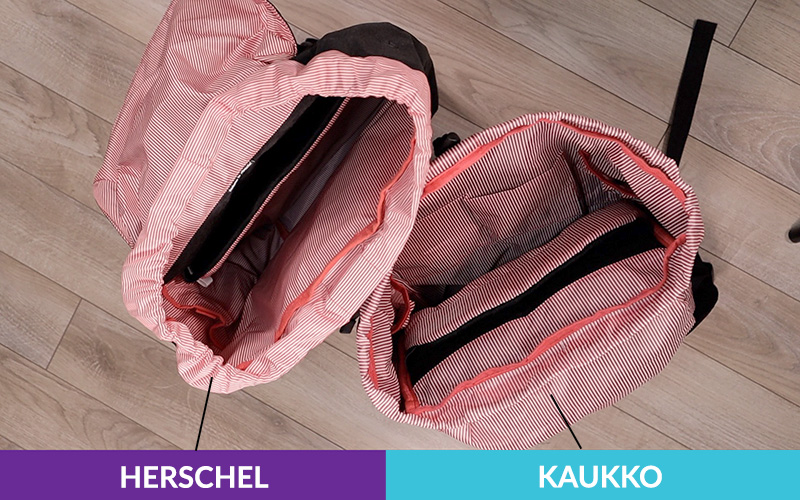 Kaukko vs Herschel backpack comparison - What's the difference?