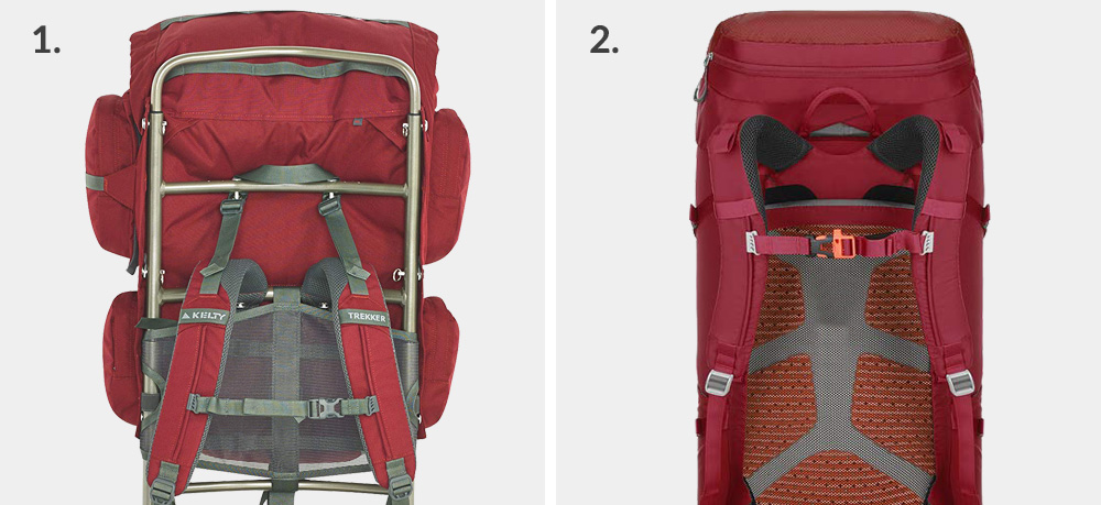 Anatomy of a backpack: external frame vs internal frame backpack