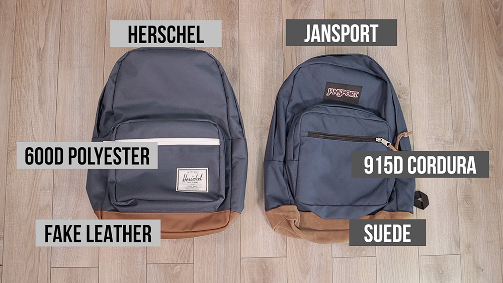 Herschel vs JanSport - Comparing the Pop Quiz and Right Pack | Backpackies