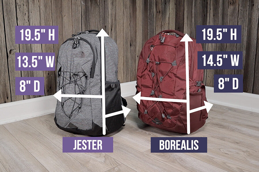 North Face Jester vs Borealis - What's the difference? | Backpackies