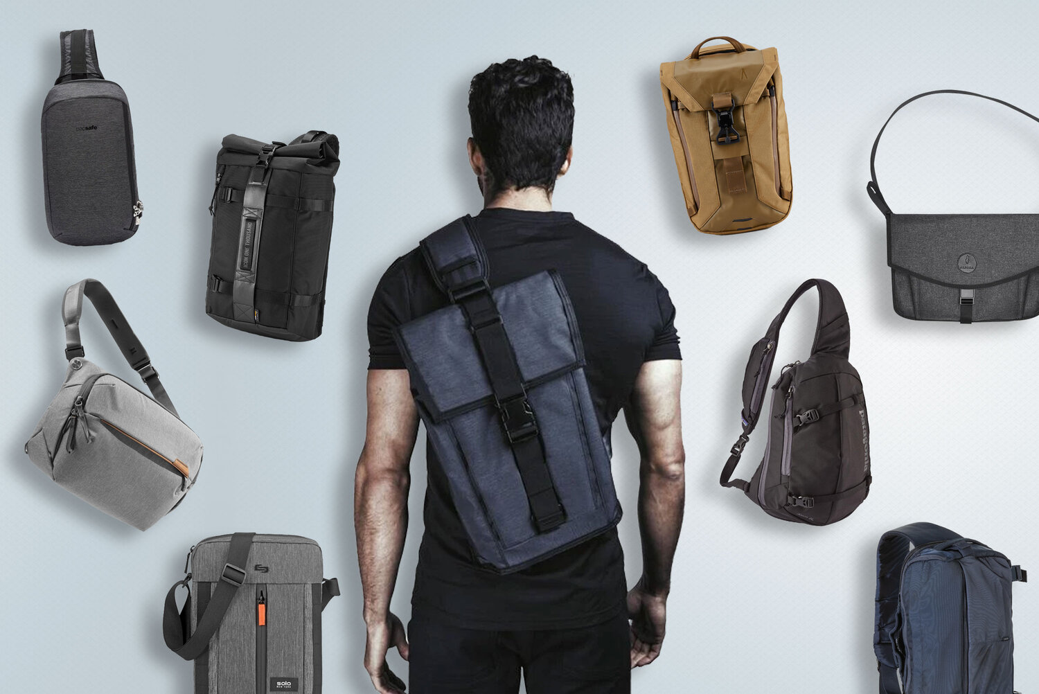 DHK 12/"x16/" Leather Backpack Laptop Messenger Bag Rucksack Sling for Men Women