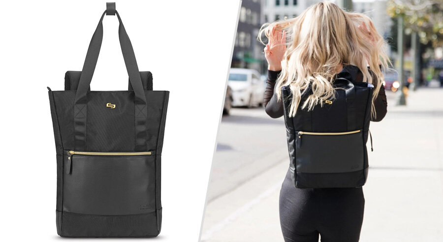 Black Backpack with Gold Zipper in 2022