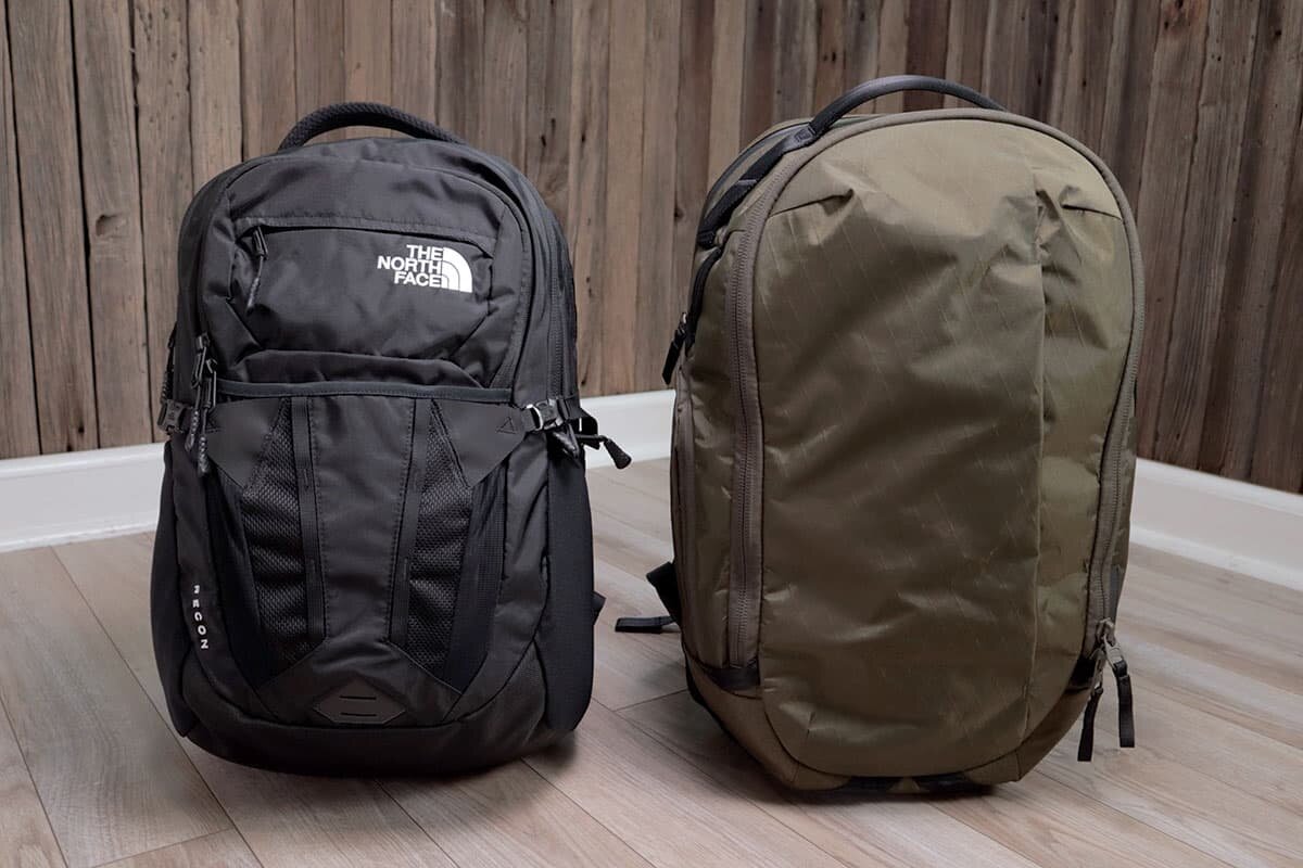 north face backpack size guide